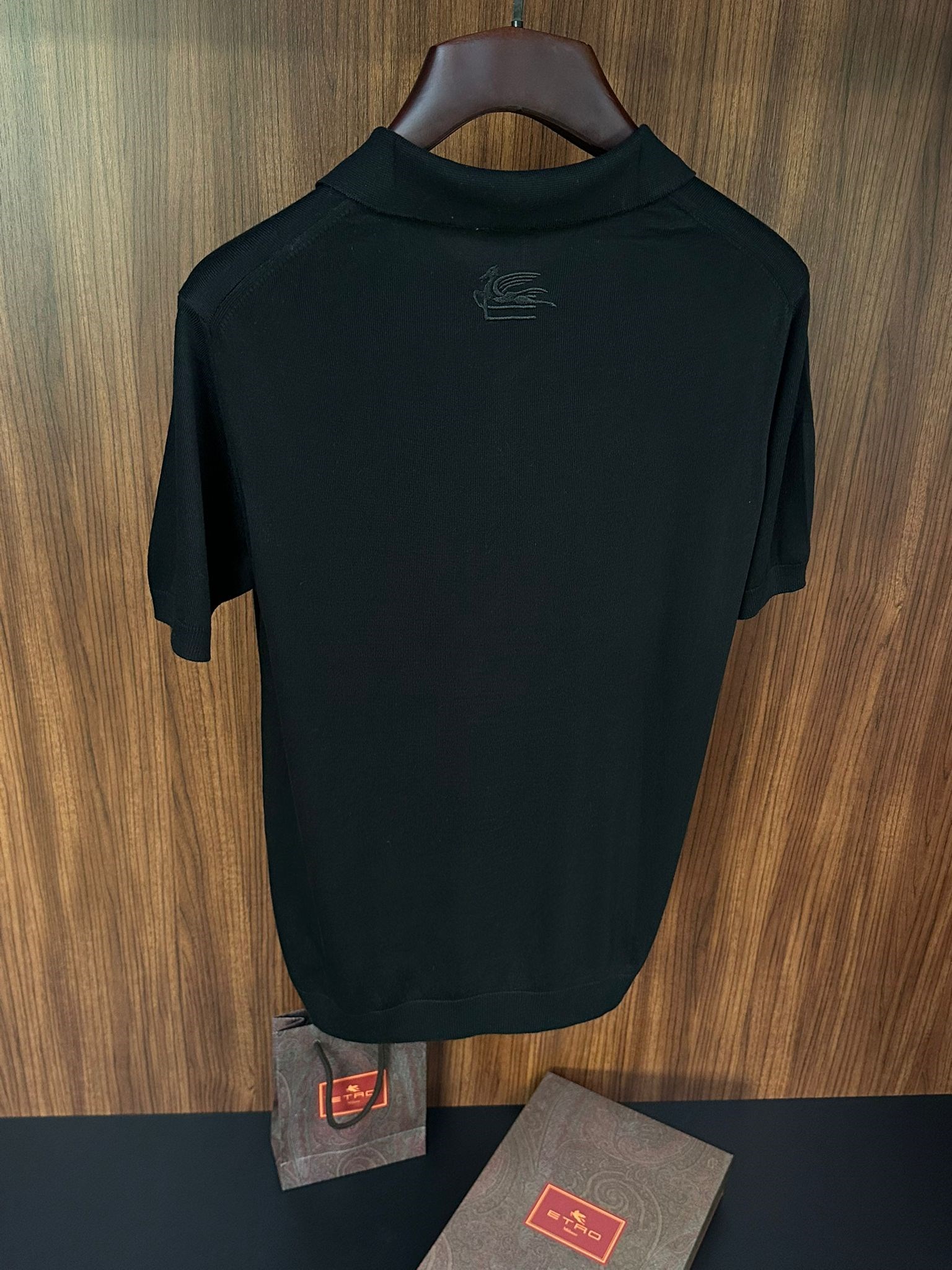 Ense Nakış Logolu Yakalı Triko T-Shirt