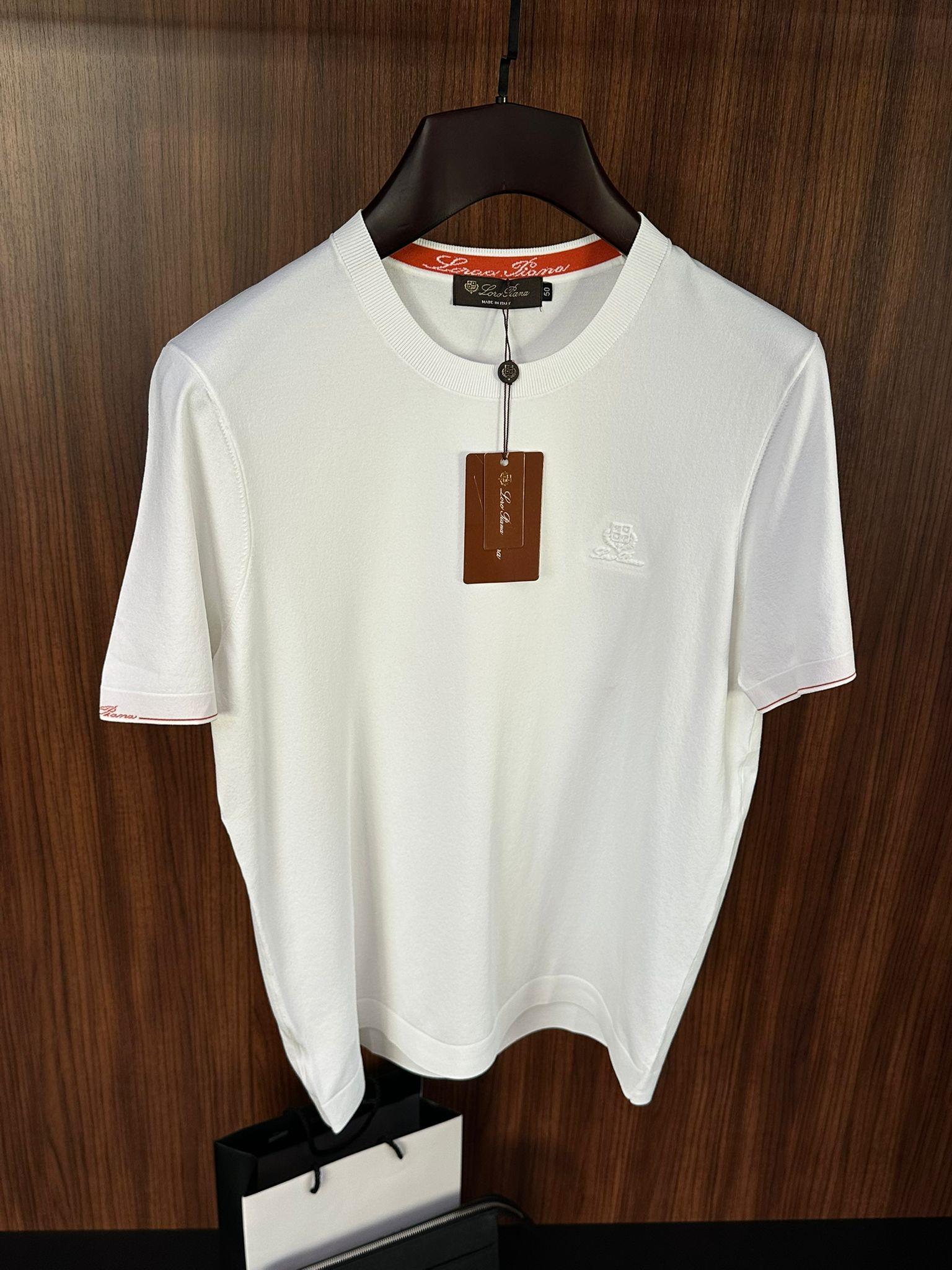 Göğüs Kabartma Logolu Triko T-Shirt