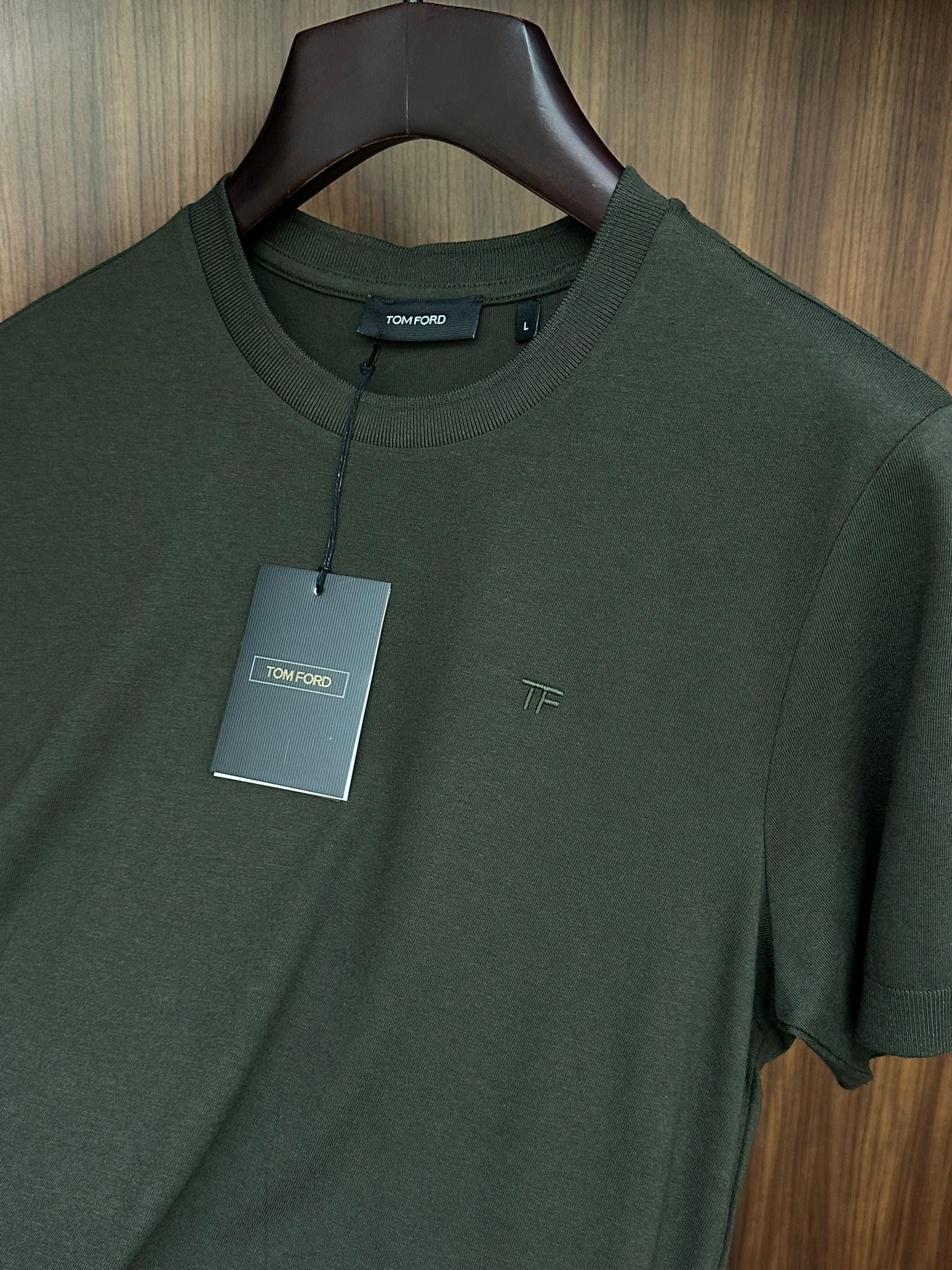 Nakış Logolu Kaşmir Kumaş T-Shirt