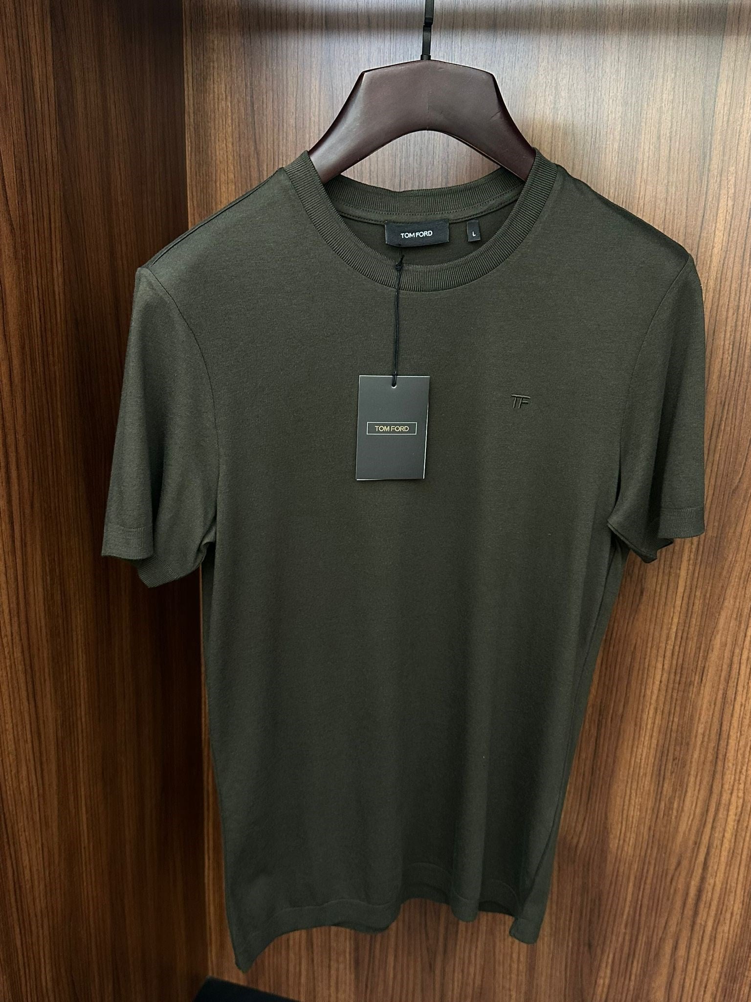 Nakış Logolu Kaşmir Kumaş T-Shirt