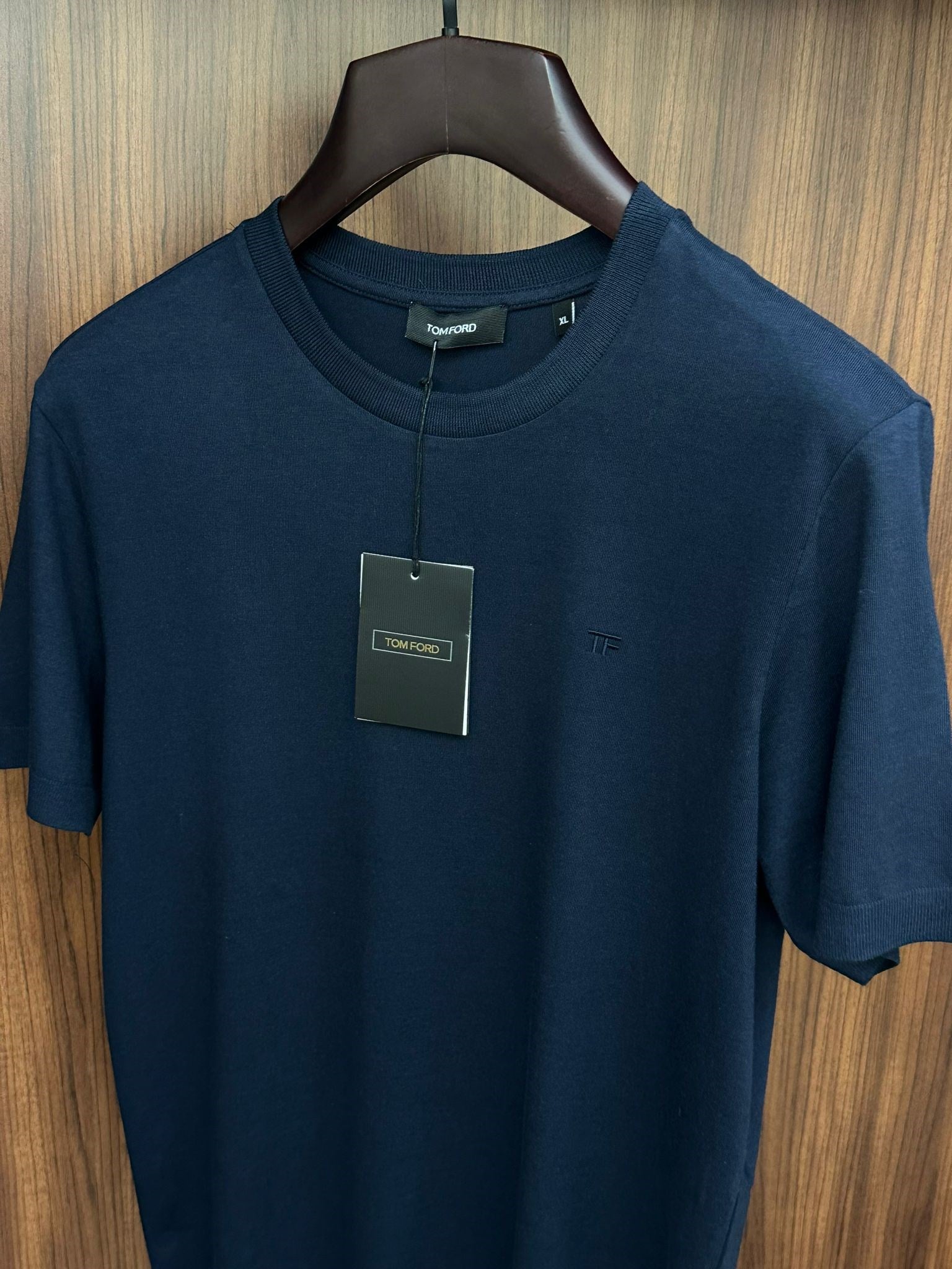Nakış Logolu Kaşmir Kumaş T-Shirt