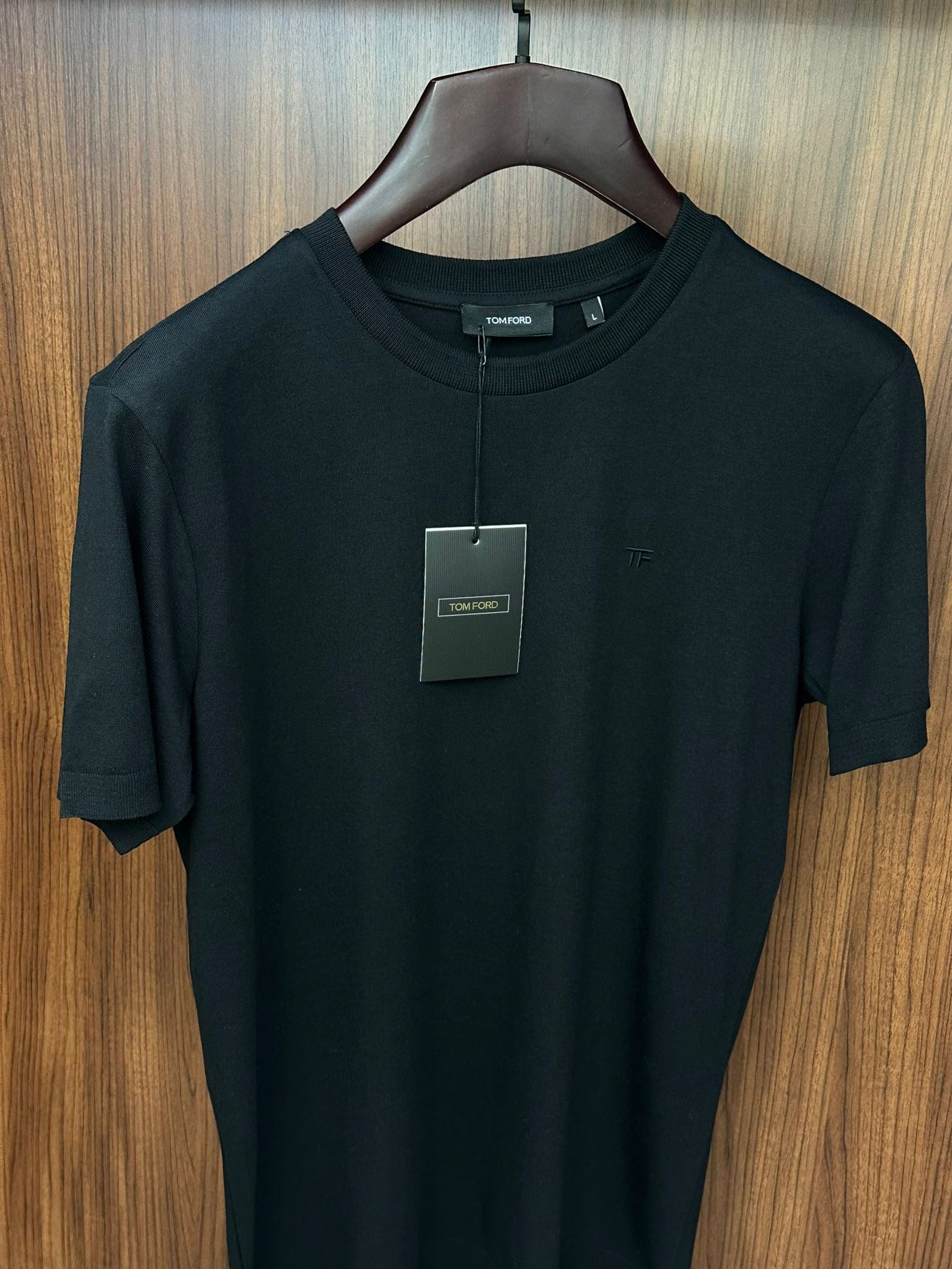 Nakış Logolu Kaşmir Kumaş T-Shirt