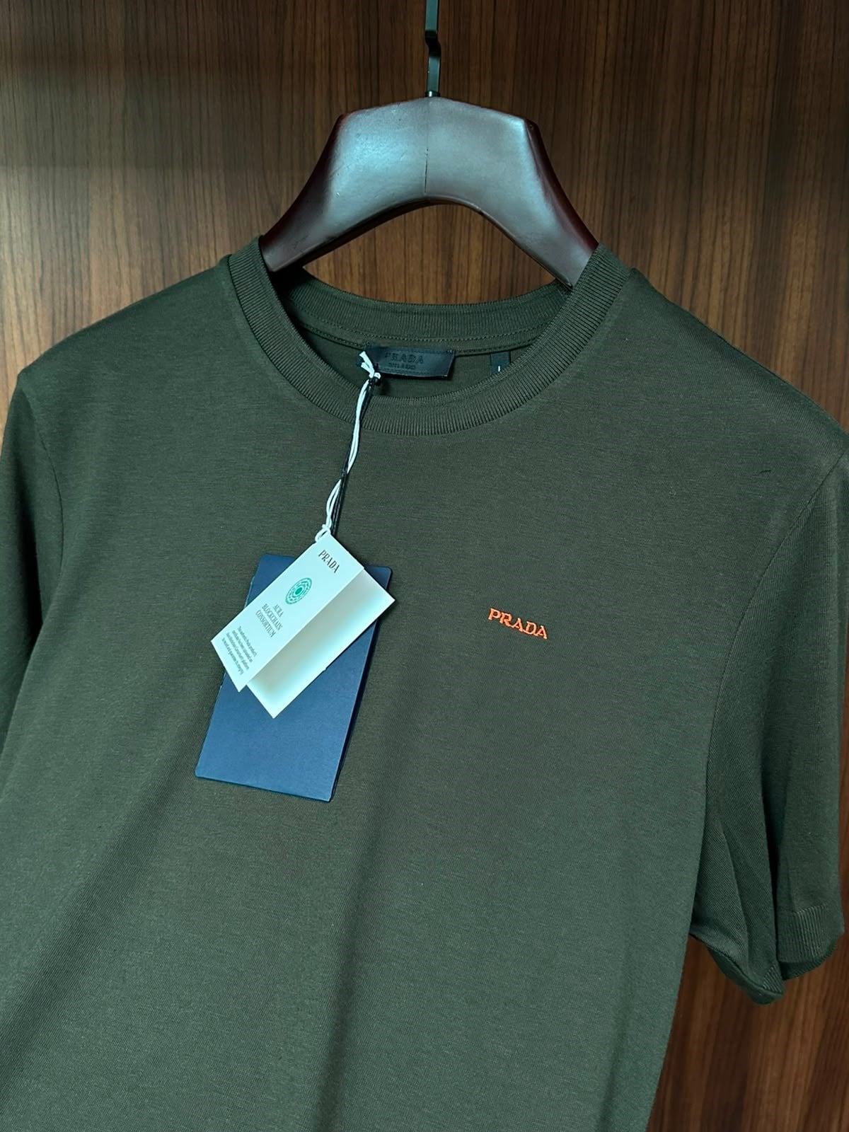 Nakış Logolu Kaşmir Kumaş T-Shirt
