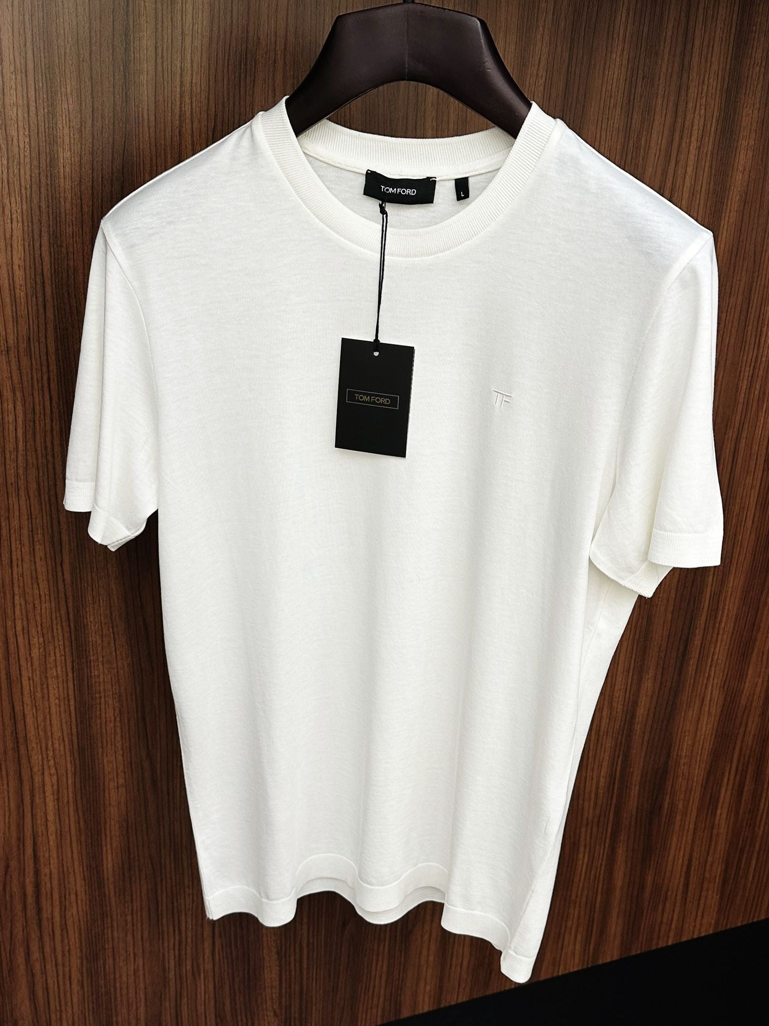 Nakış Logolu Kaşmir Kumaş T-Shirt