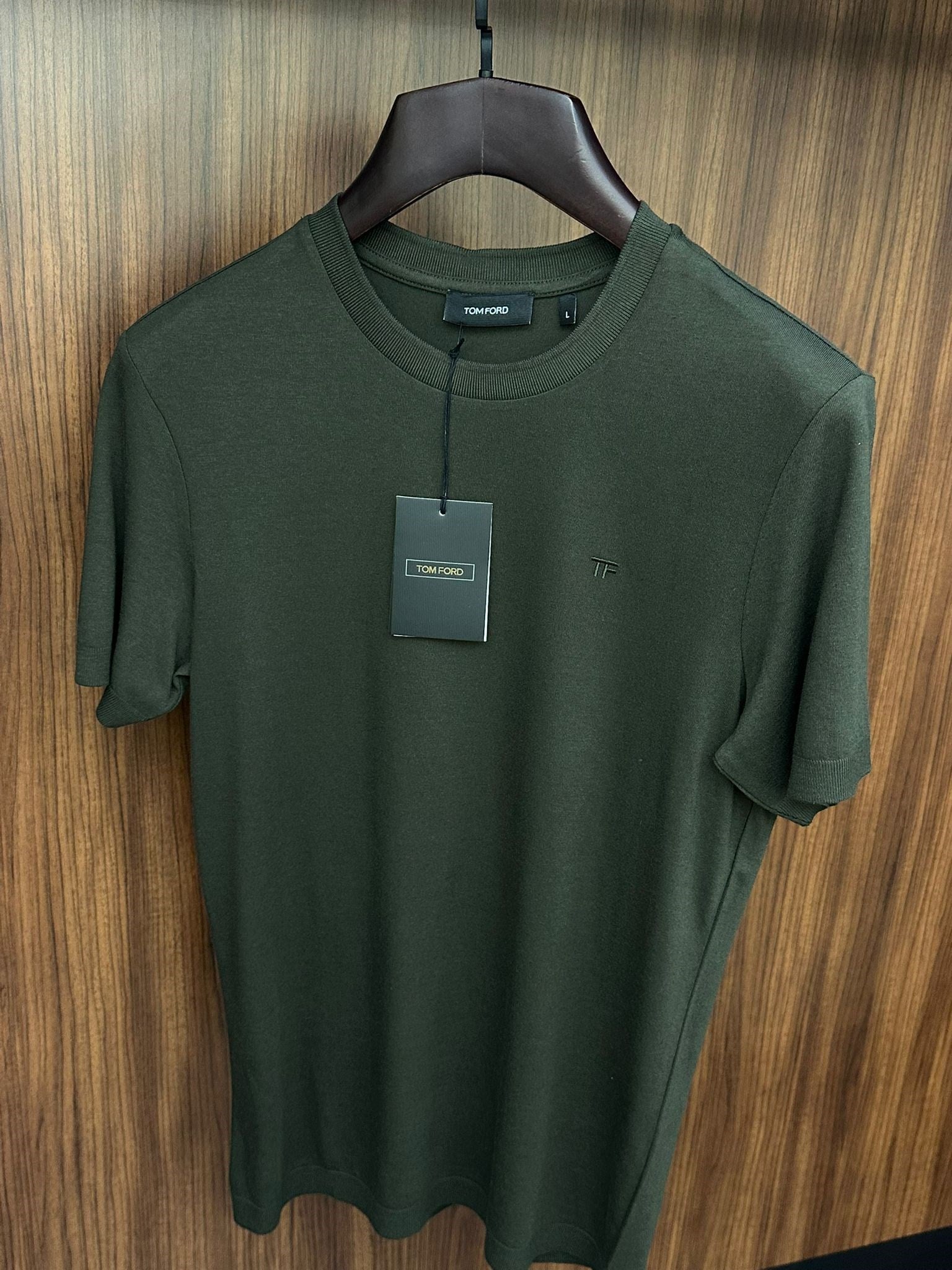 Nakış Logolu Kaşmir Kumaş T-Shirt
