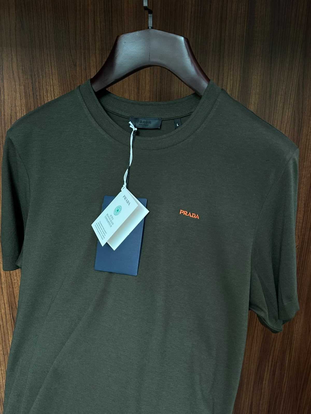 Nakış Logolu Kaşmir Kumaş T-Shirt