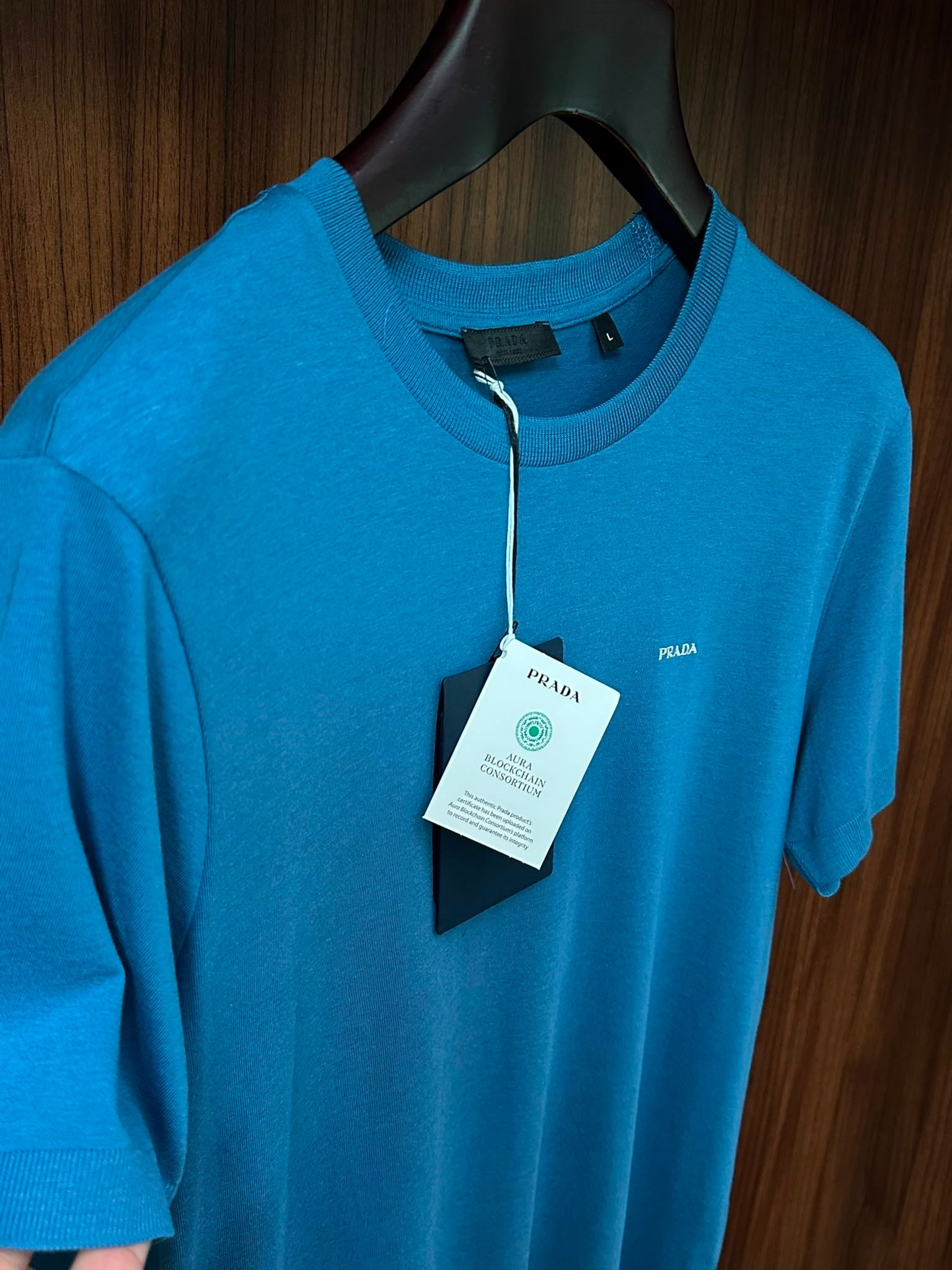Nakış Logolu Kaşmir Kumaş T-Shirt
