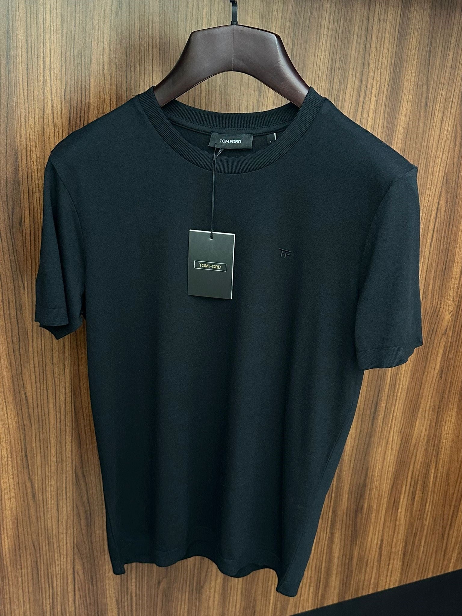Nakış Logolu Kaşmir Kumaş T-Shirt