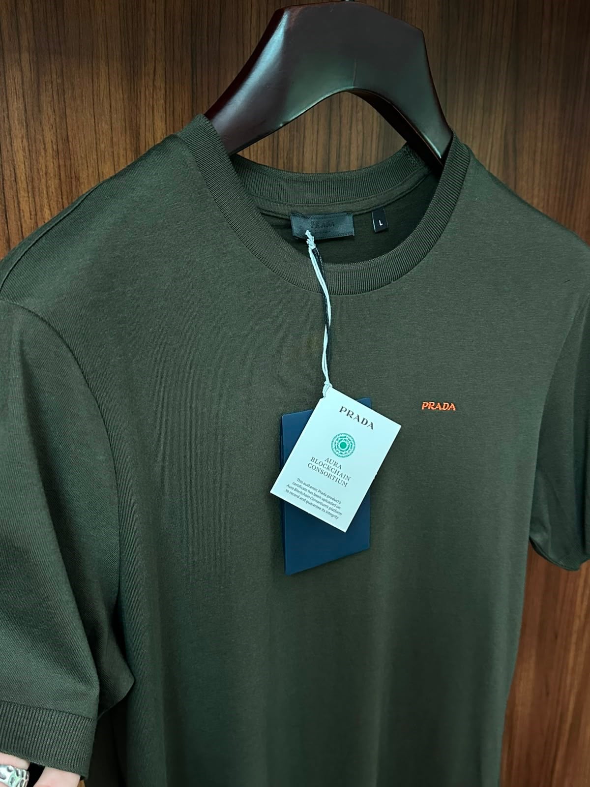 Nakış Logolu Kaşmir Kumaş T-Shirt