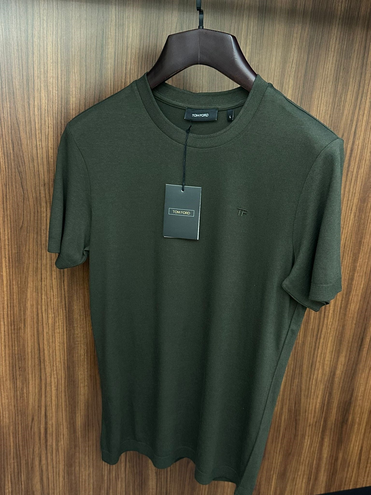 Nakış Logolu Kaşmir Kumaş T-Shirt