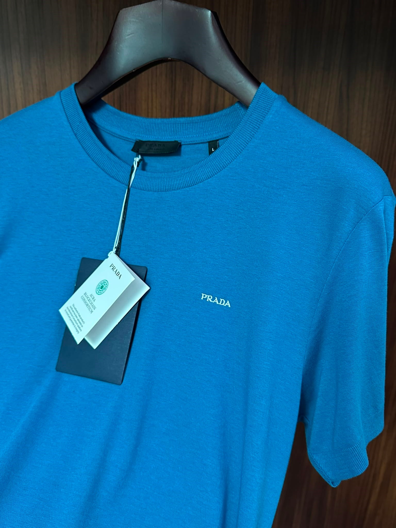 Nakış Logolu Kaşmir Kumaş T-Shirt