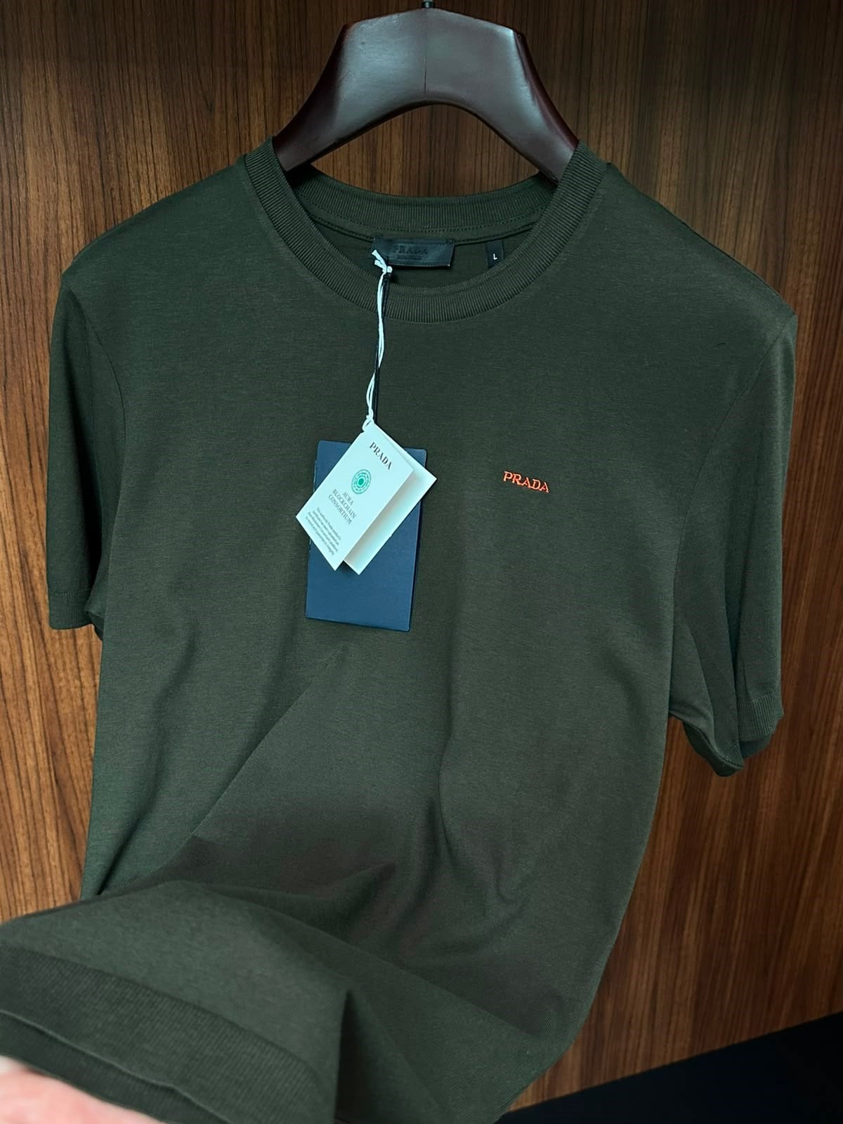 Nakış Logolu Kaşmir Kumaş T-Shirt