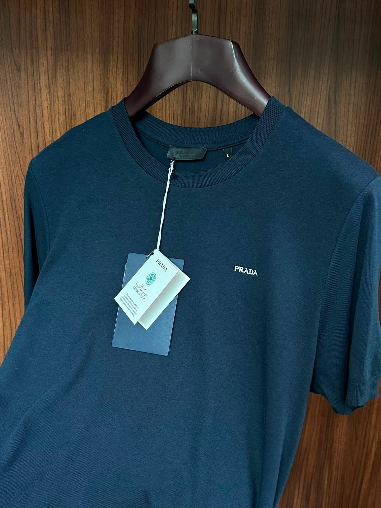 Nakış Logolu Kaşmir Kumaş T-Shirt