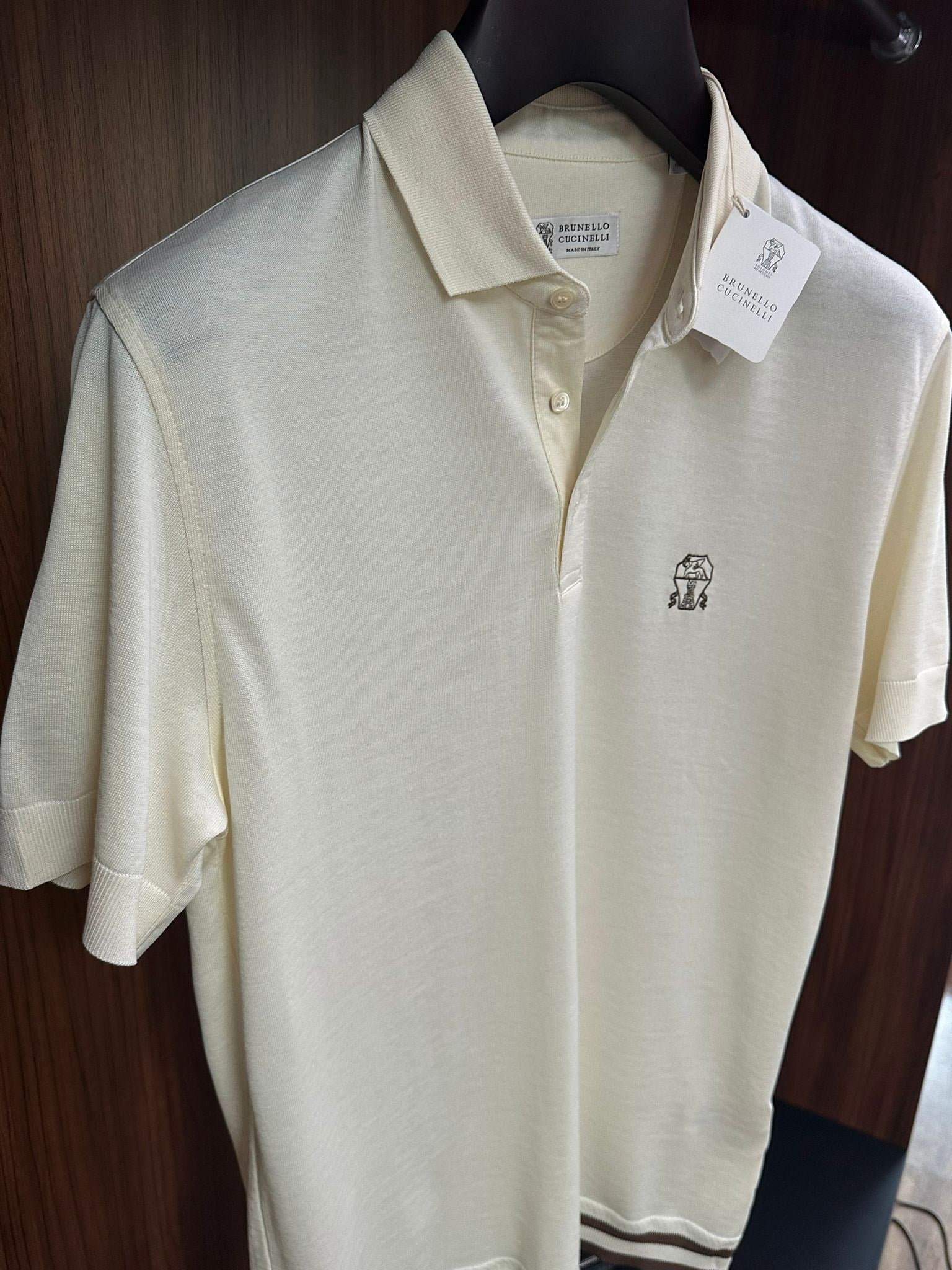Nakış Logolu Yakalı Triko T-Shirt