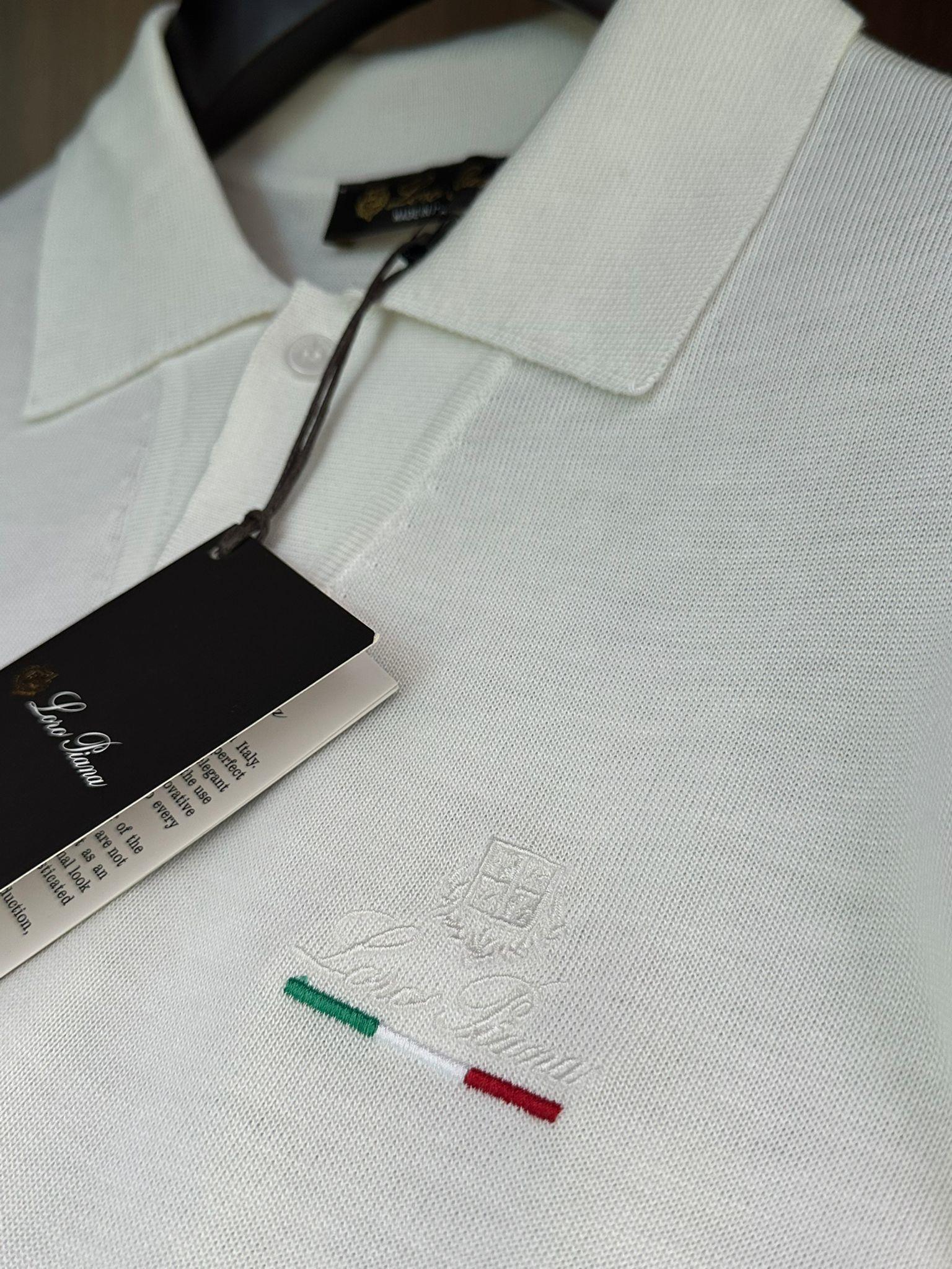 Nakış Logolu Yakalı Triko T-Shirt