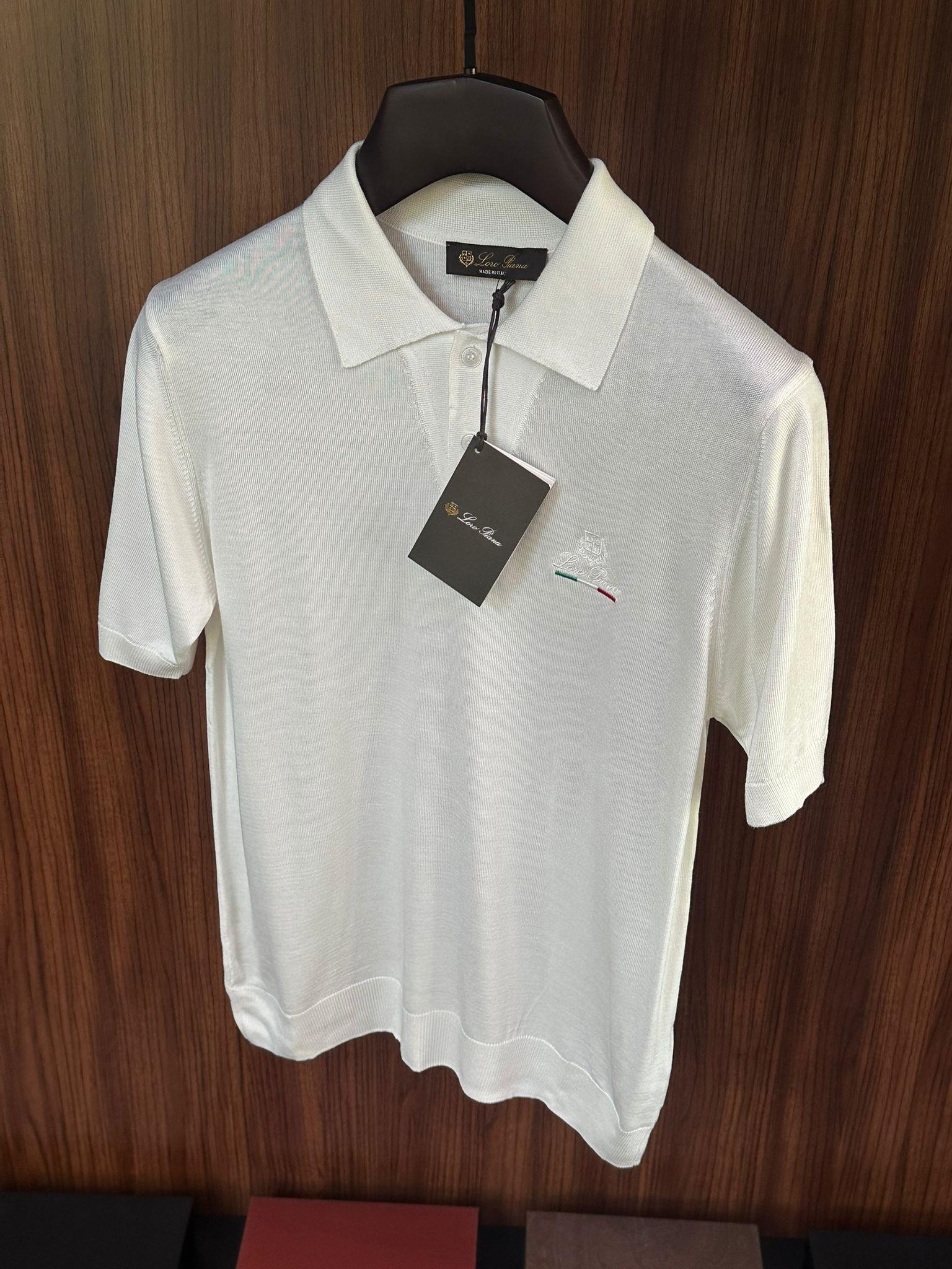 Nakış Logolu Yakalı Triko T-Shirt