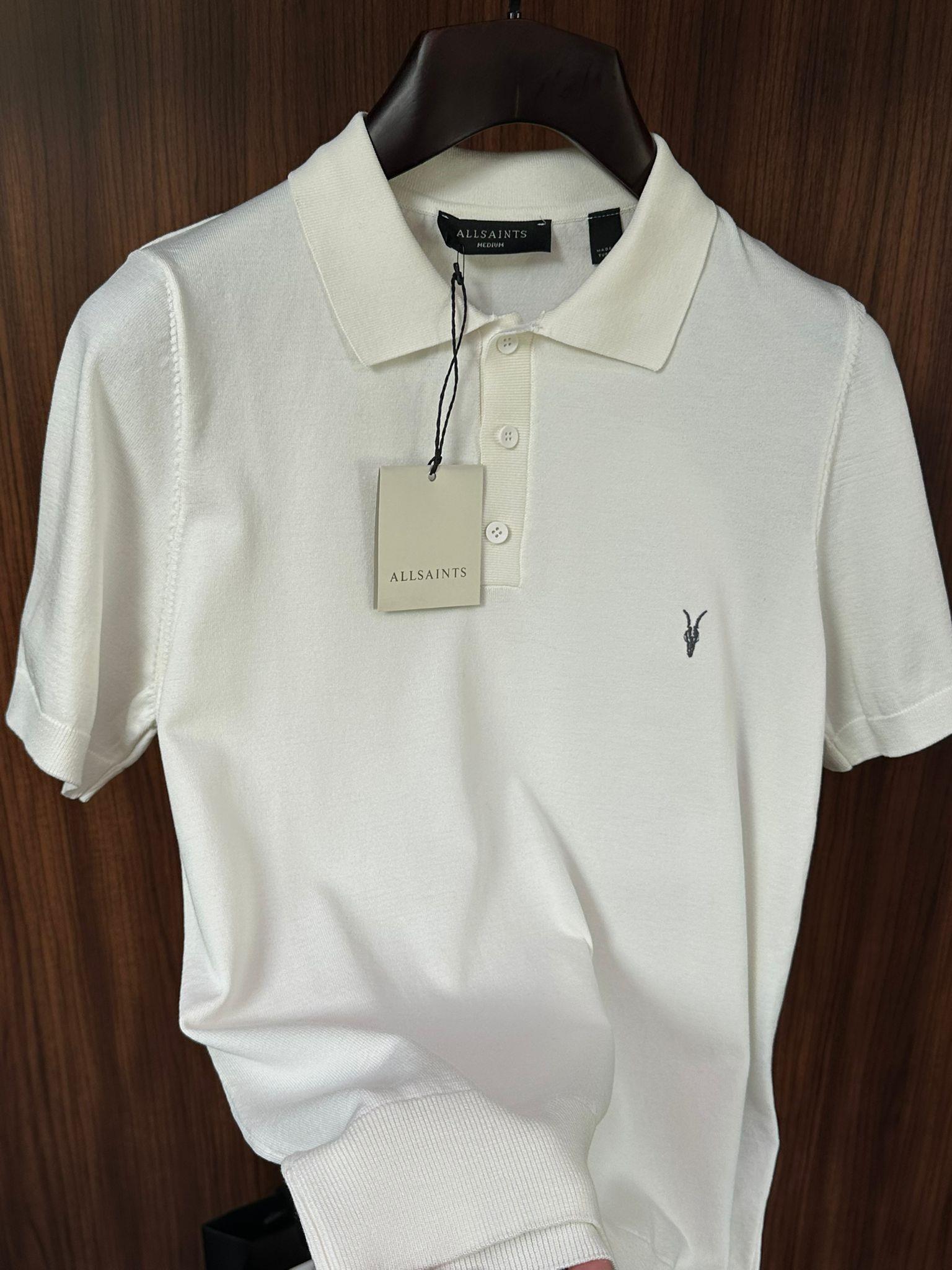 Nakış Logolu Yakalı Triko T-Shirt
