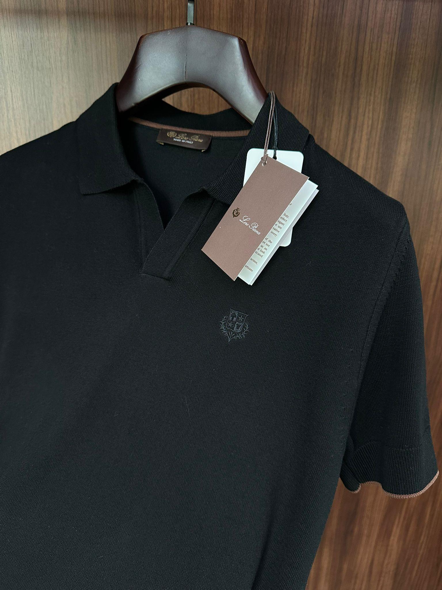 Nakış Logolu Yakalı Triko T-Shirt