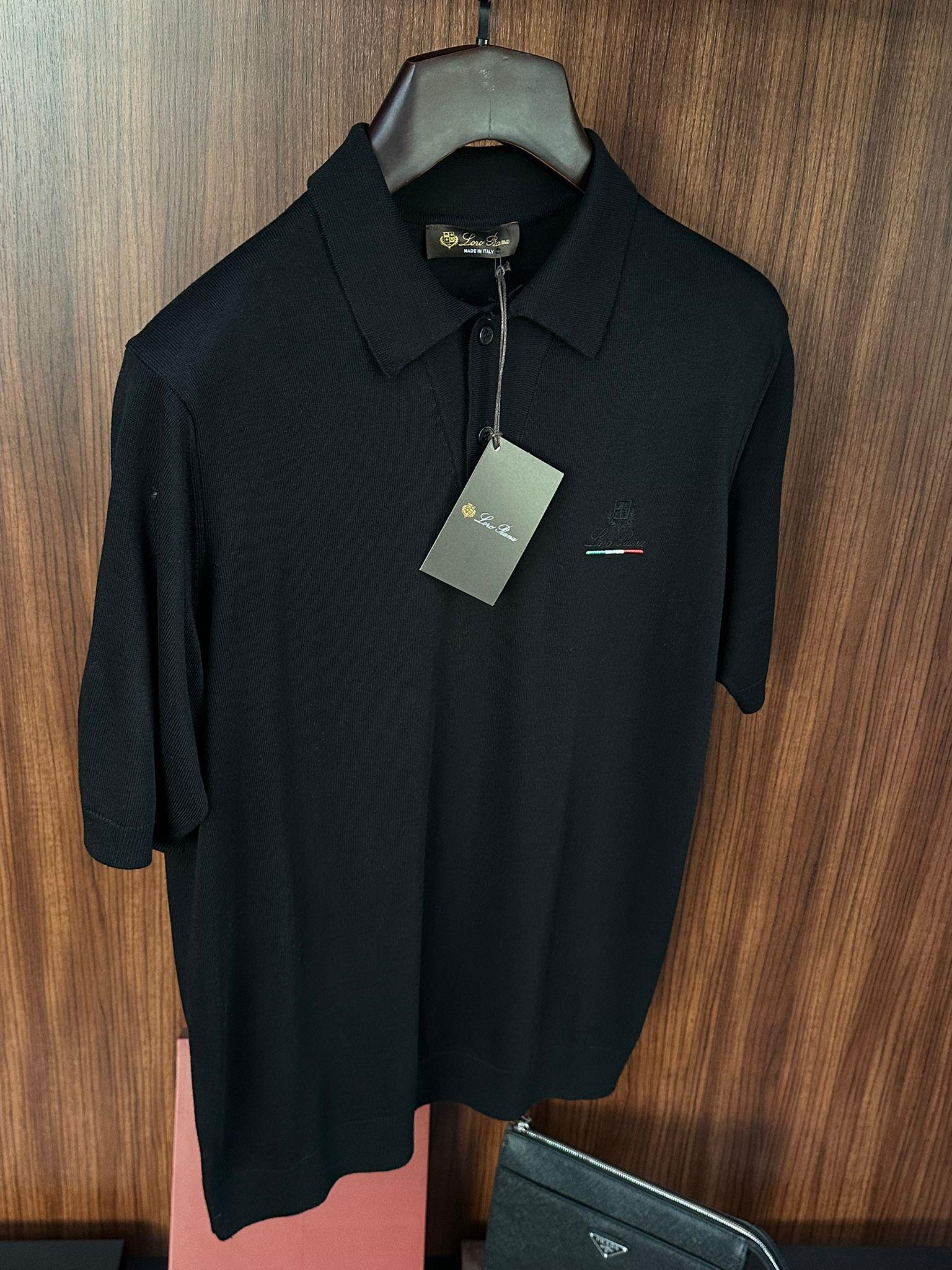 Nakış Logolu Yakalı Triko T-Shirt