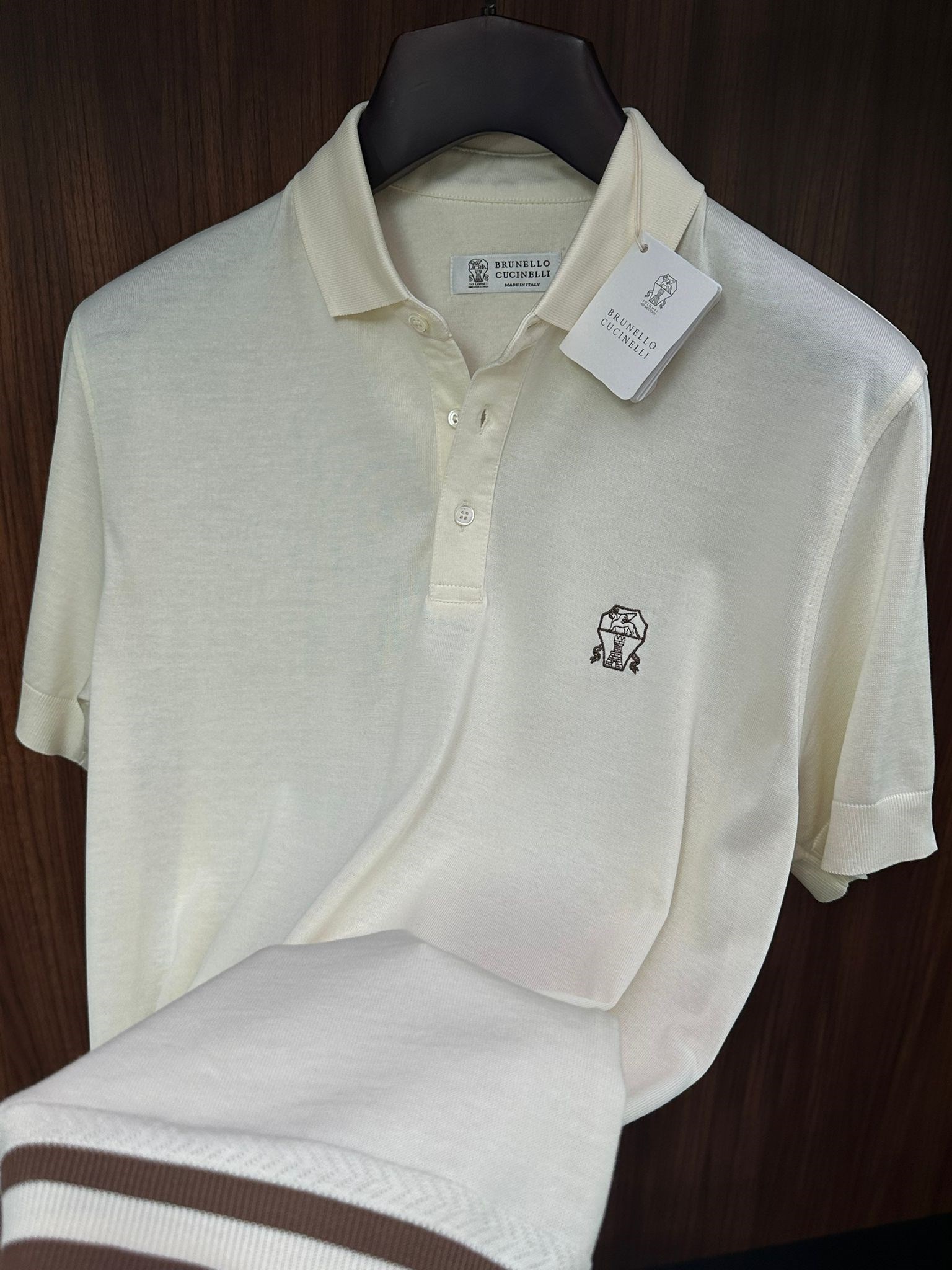 Nakış Logolu Yakalı Triko T-Shirt