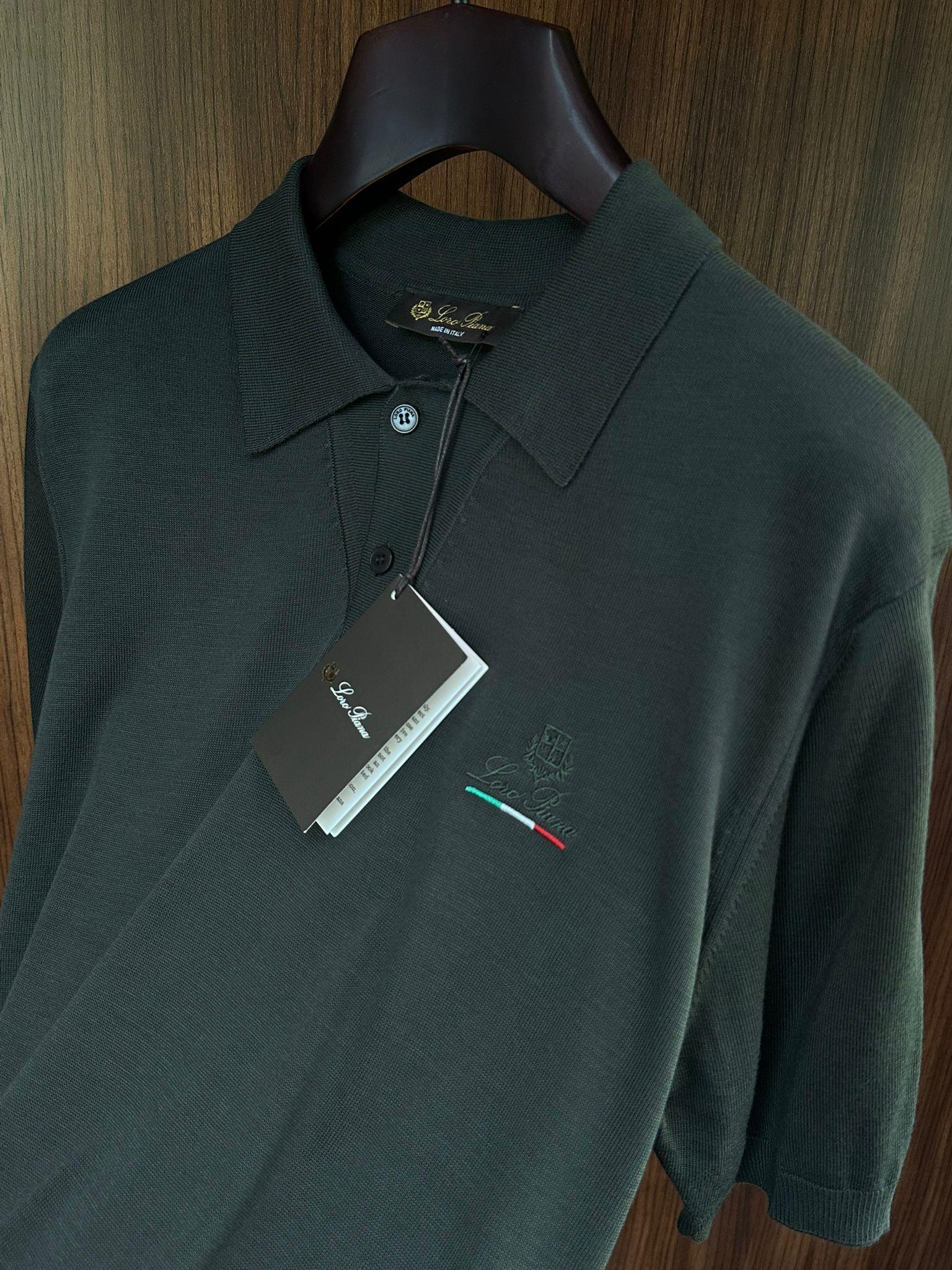 Nakış Logolu Yakalı Triko T-Shirt