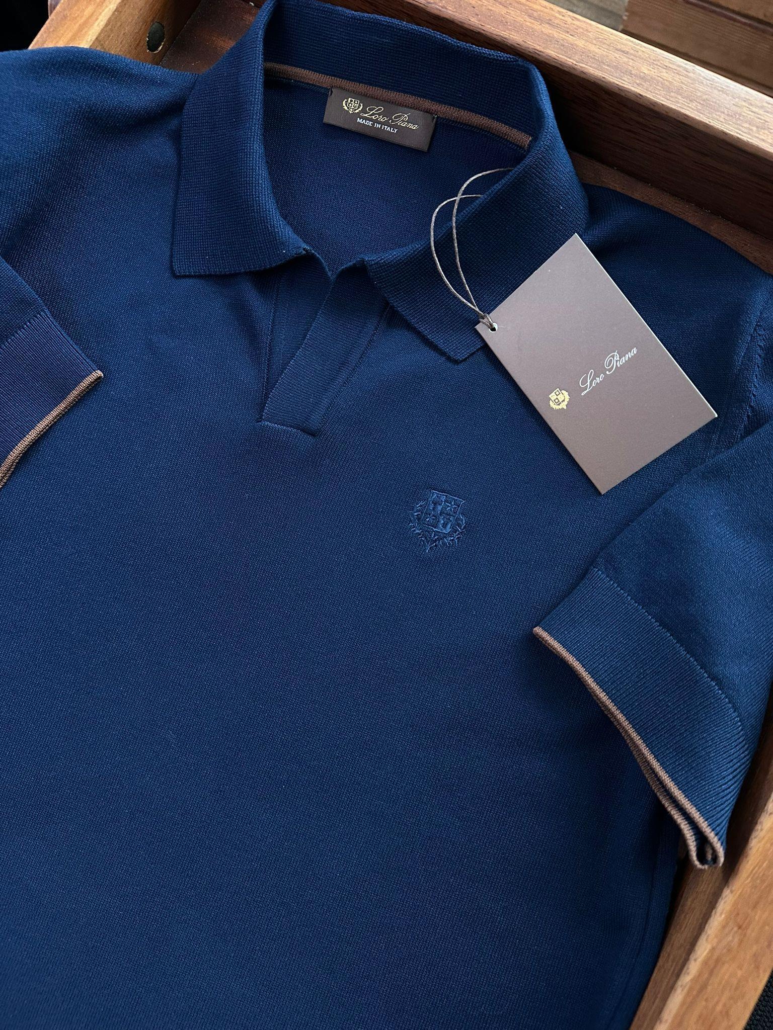 Nakış Logolu Yakalı Triko T-Shirt