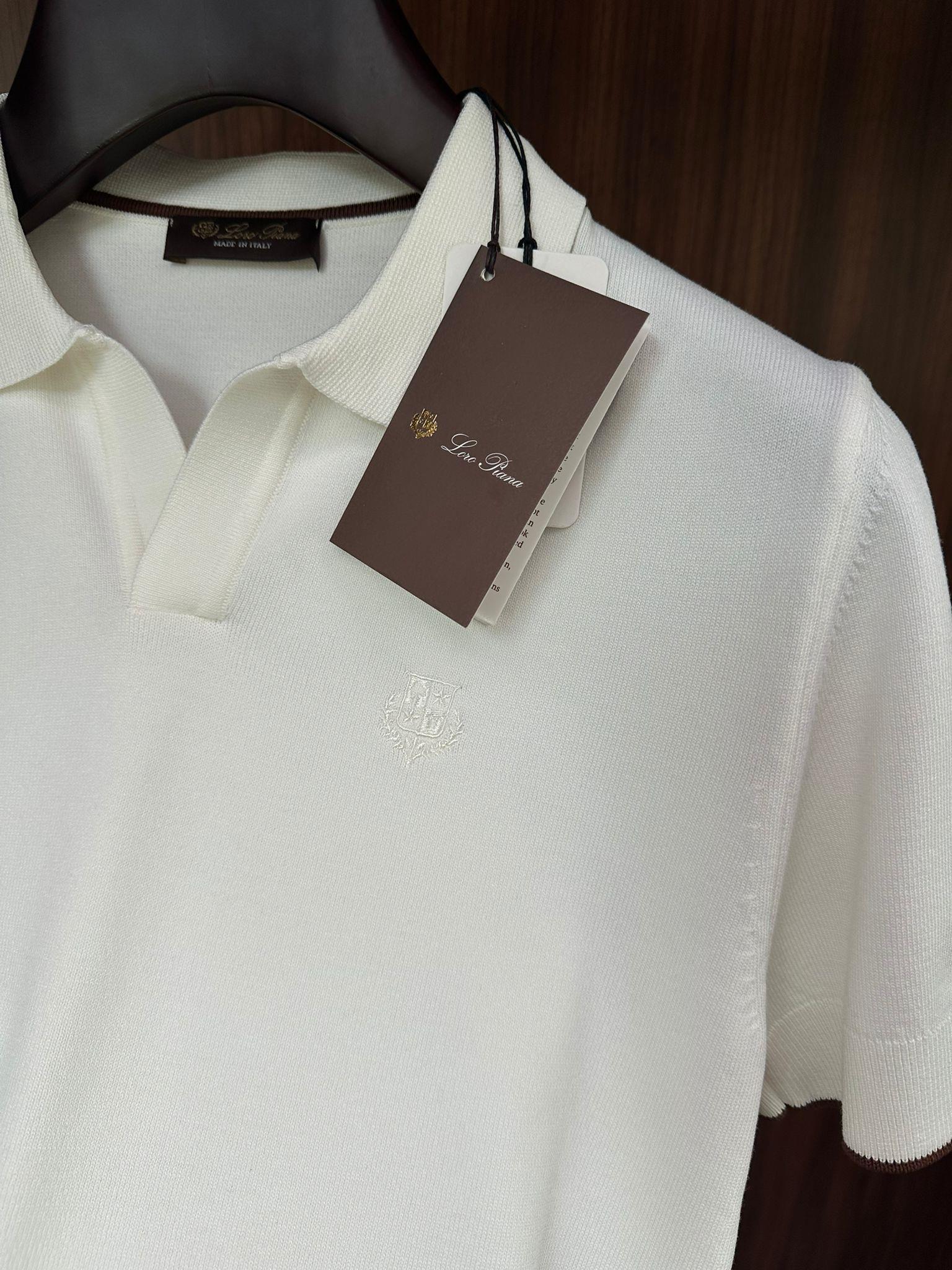 Nakış Logolu Yakalı Triko T-Shirt