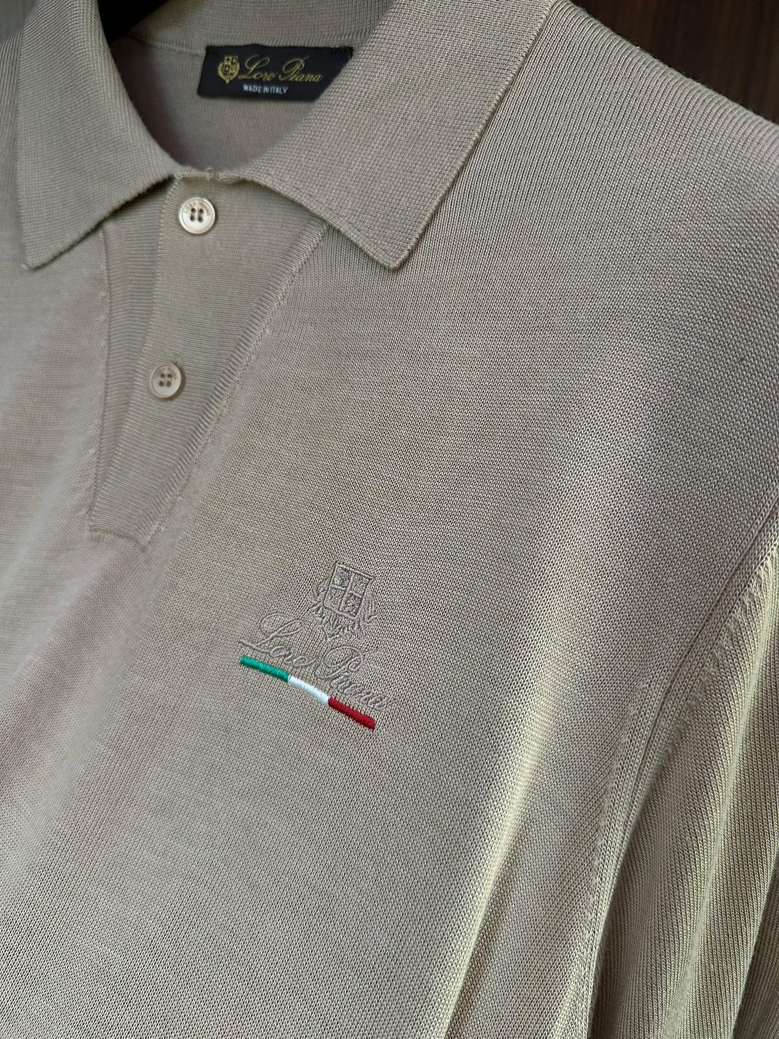 Nakış Logolu Yakalı Triko T-Shirt