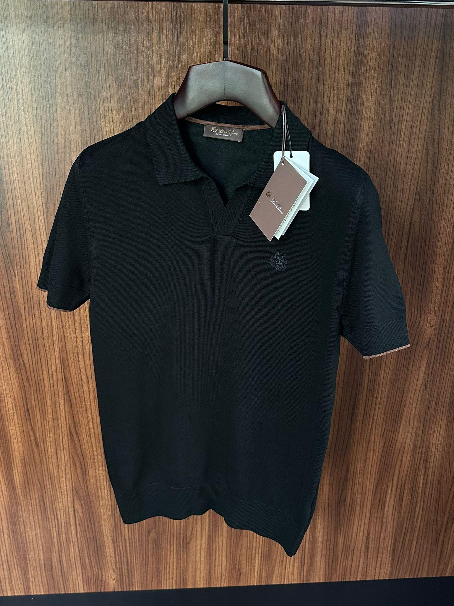 Nakış Logolu Yakalı Triko T-Shirt