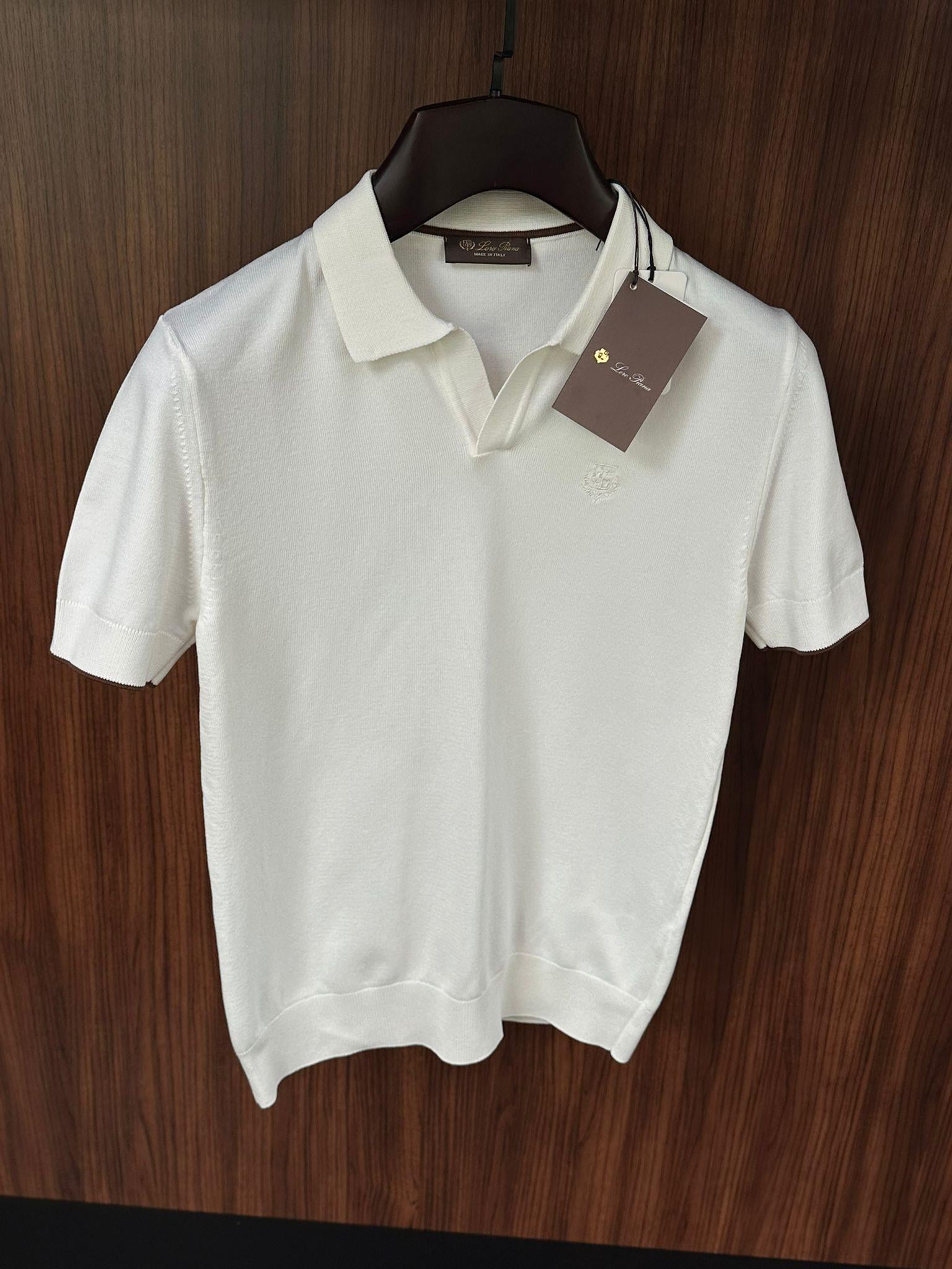 Nakış Logolu Yakalı Triko T-Shirt
