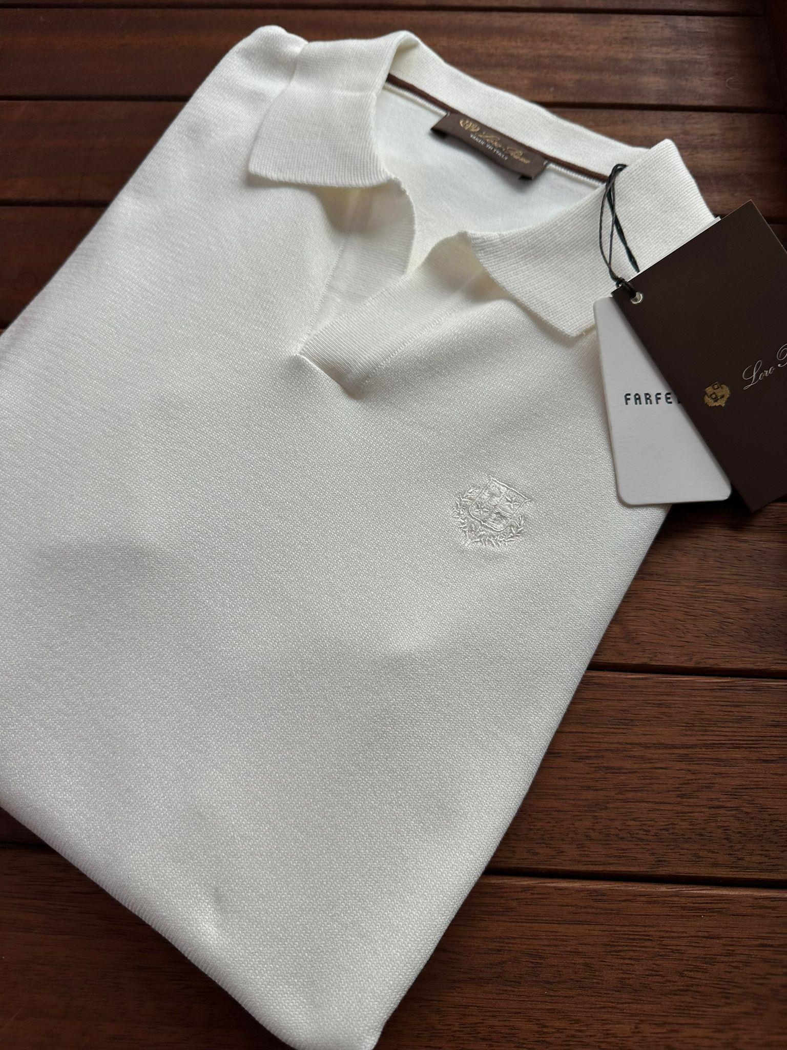 Nakış Logolu Yakalı Triko T-Shirt