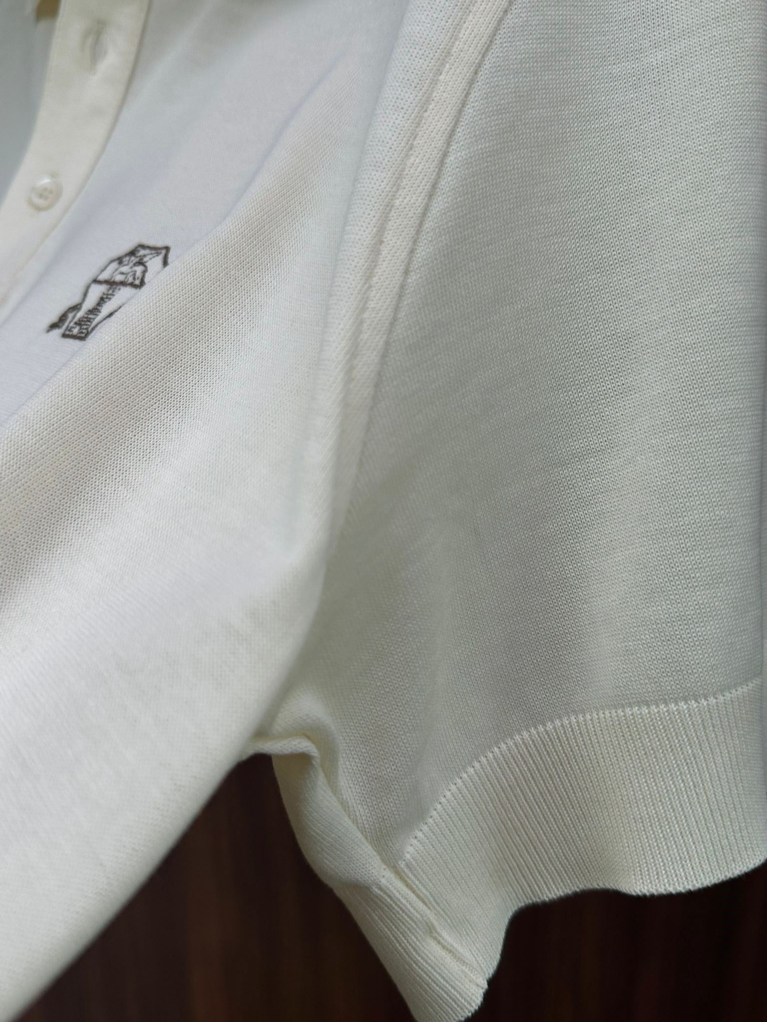 Nakış Logolu Yakalı Triko T-Shirt