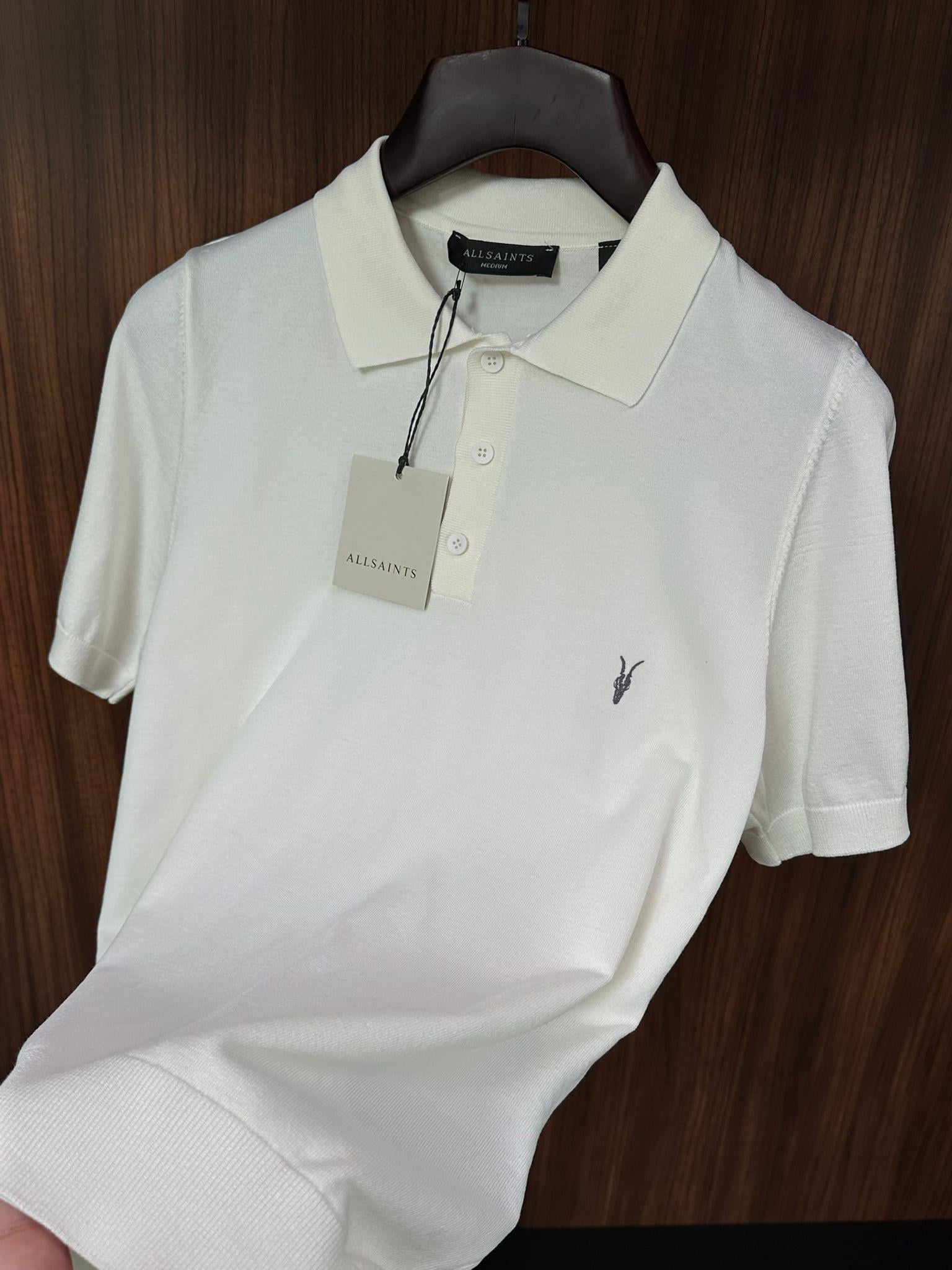 Nakış Logolu Yakalı Triko T-Shirt