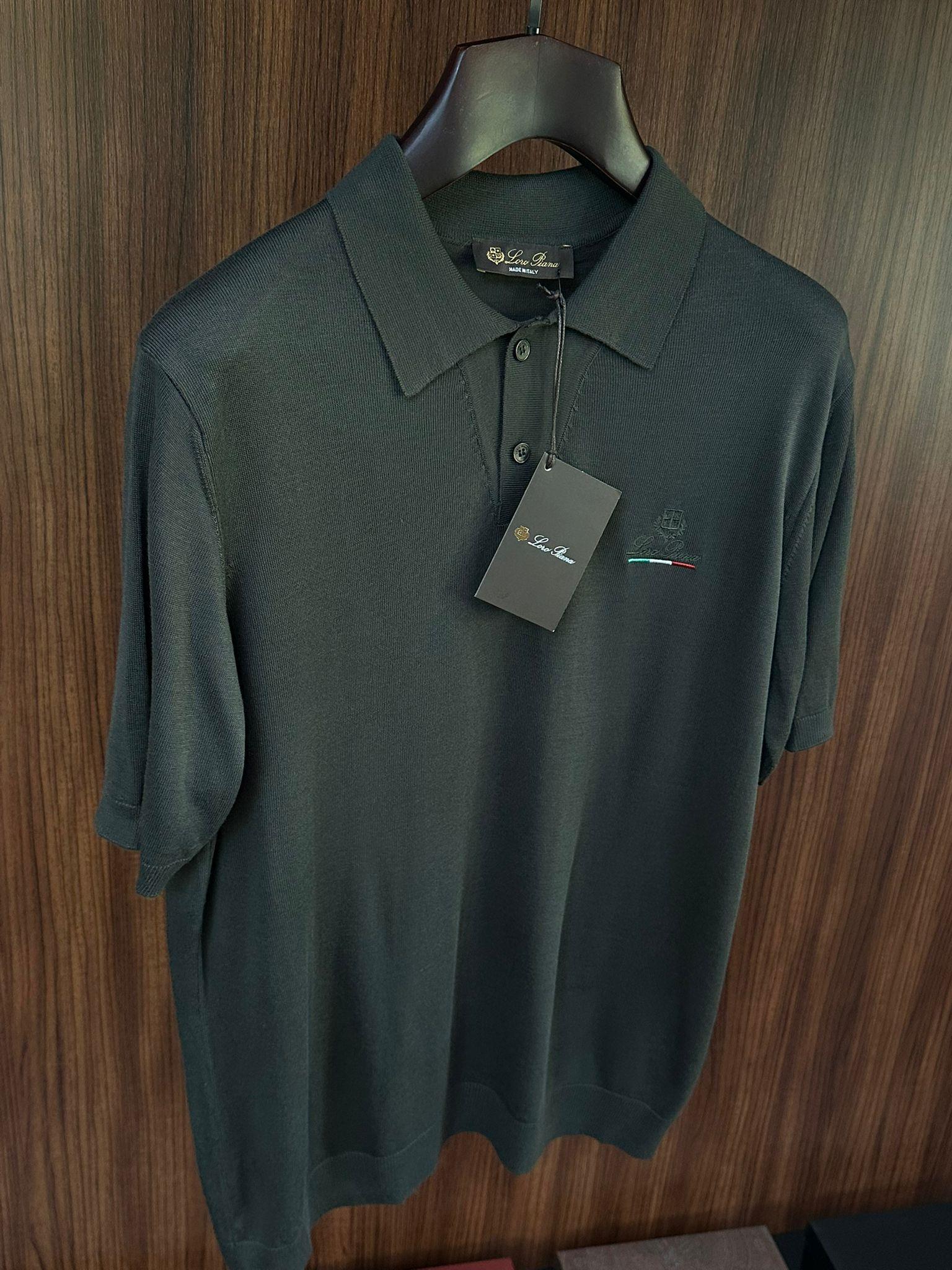 Nakış Logolu Yakalı Triko T-Shirt