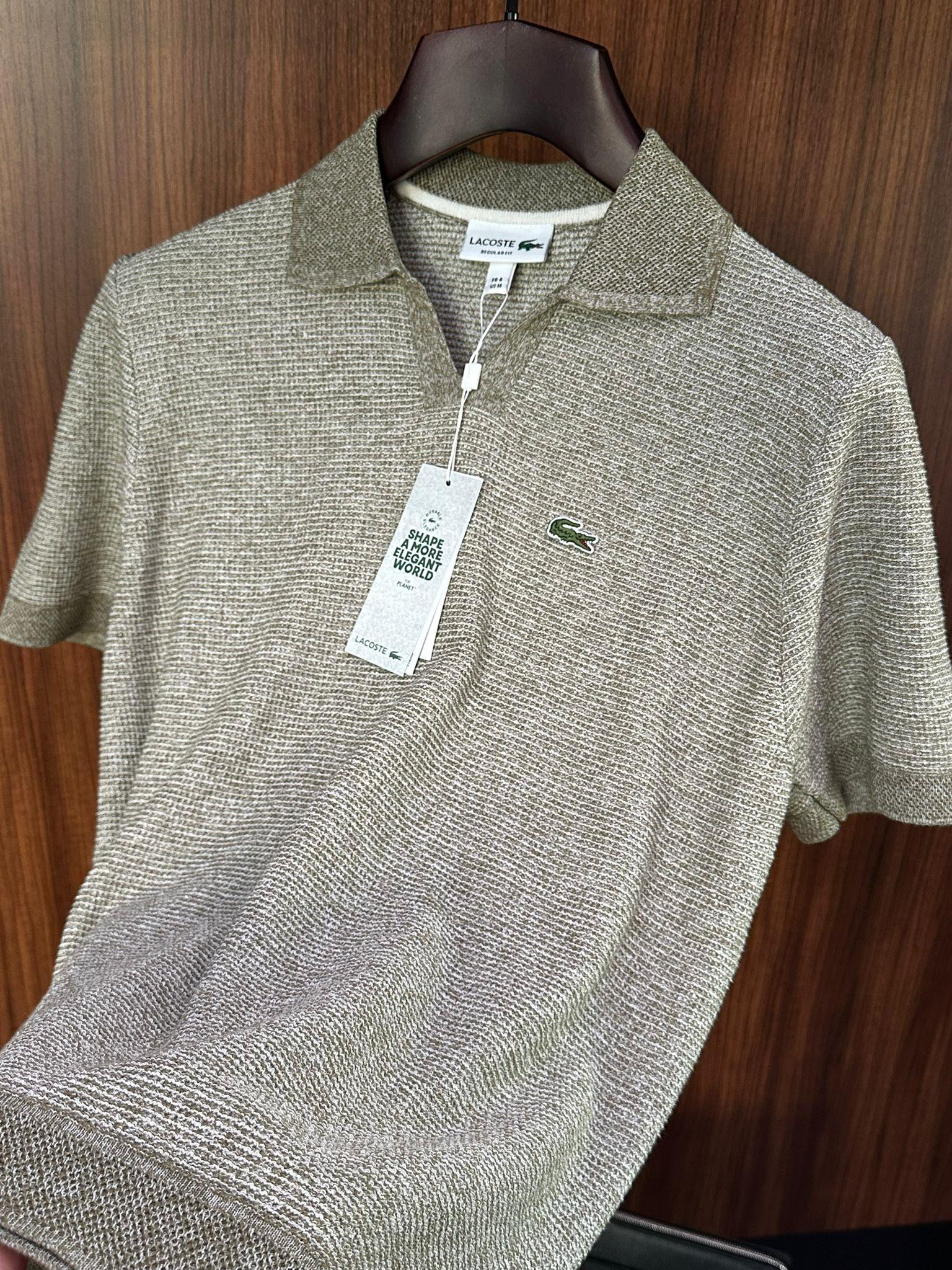 Nakış Marka Logolu Tonaton Yakalı Örme Triko T-Shirt
