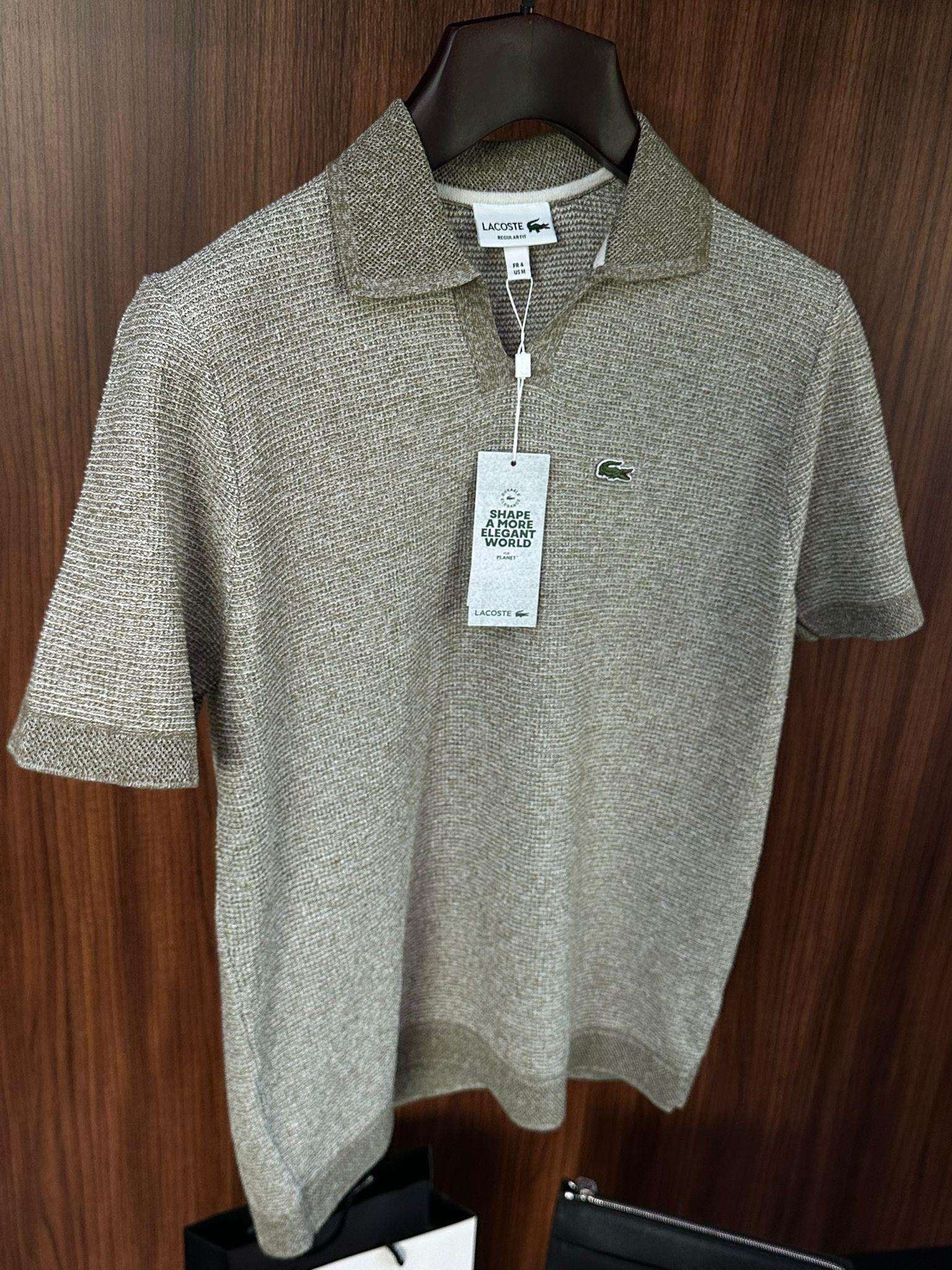 Nakış Marka Logolu Tonaton Yakalı Örme Triko T-Shirt