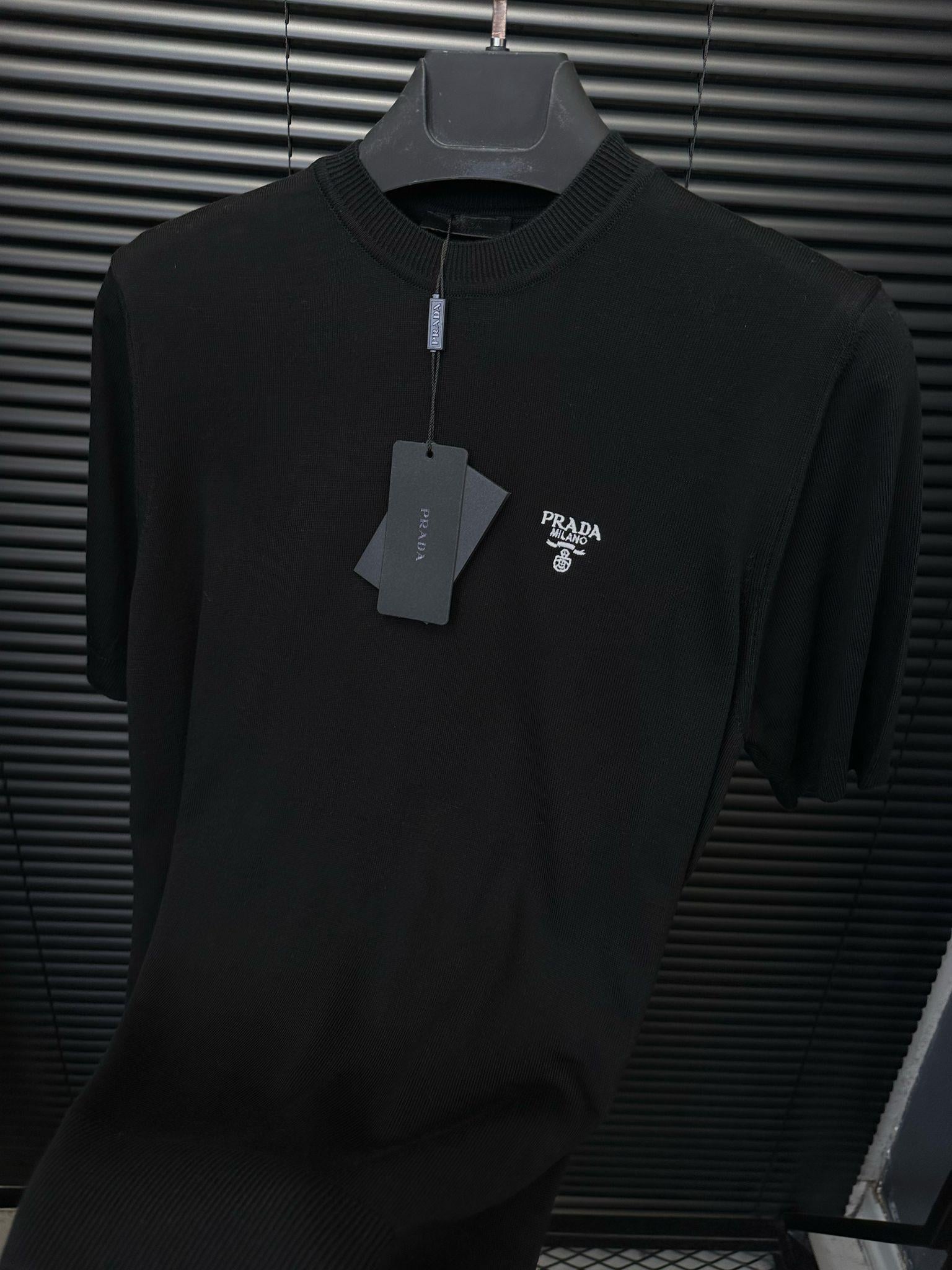 Nakış Logolu Triko T-Shirt