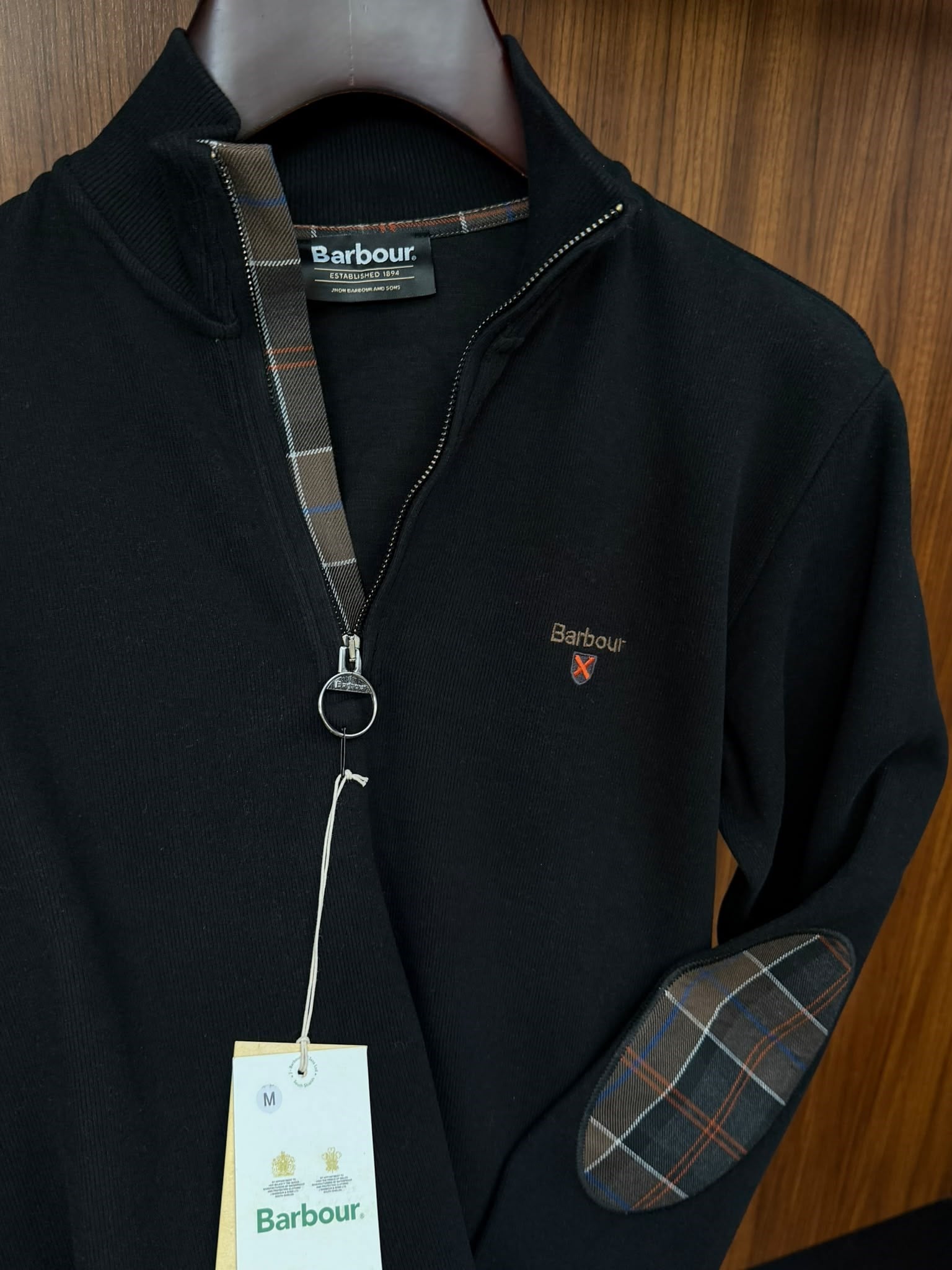Nakış Logolu Yama Detaylı Yarım Fermuarlı Selanik Sweatshirt