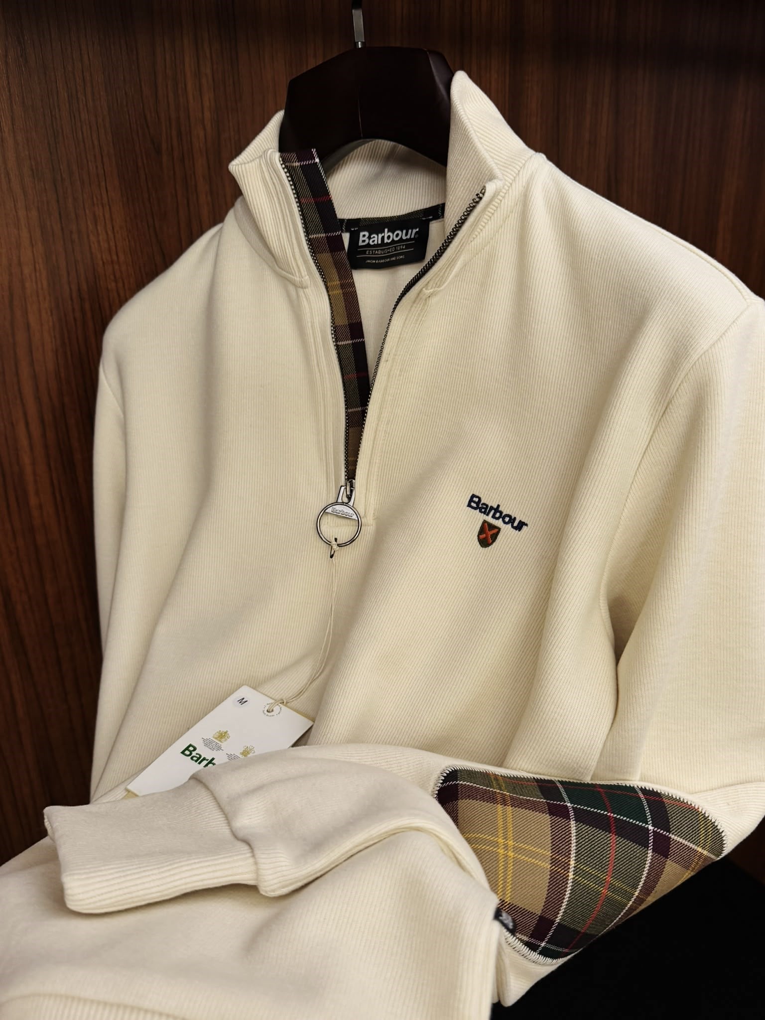 Nakış Logolu Yama Detaylı Yarım Fermuarlı Selanik Sweatshirt