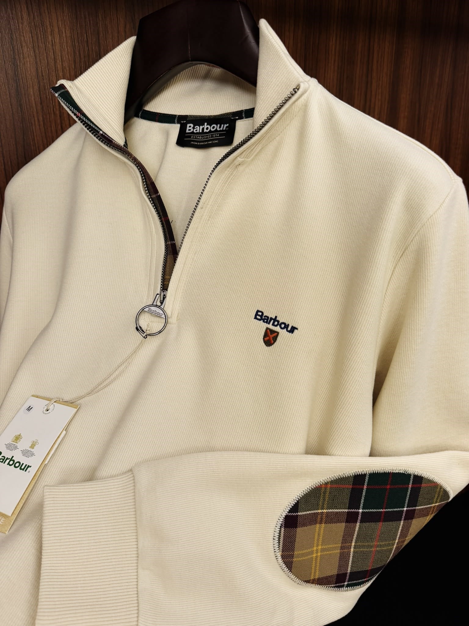 Nakış Logolu Yama Detaylı Yarım Fermuarlı Selanik Sweatshirt