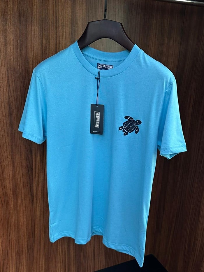 Caretta Nakış Logolu Bisiklet Yaka T-Shirt