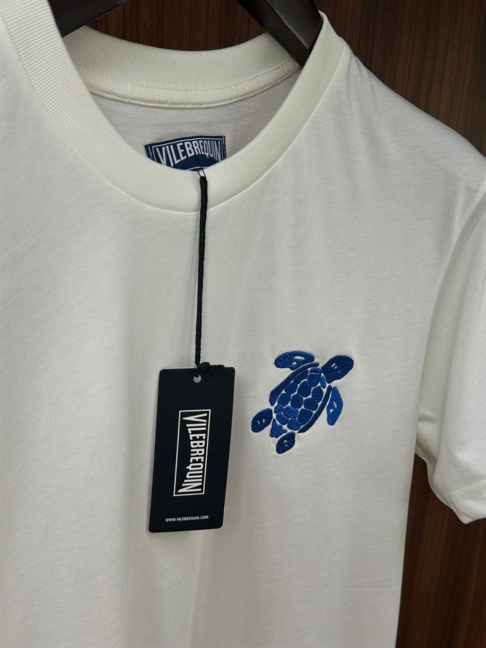 Caretta Nakış Logolu Bisiklet Yaka T-Shirt