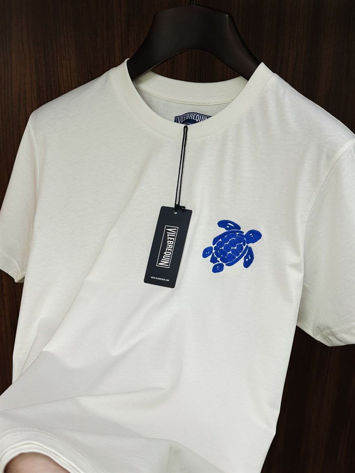 Caretta Nakış Logolu Bisiklet Yaka T-Shirt