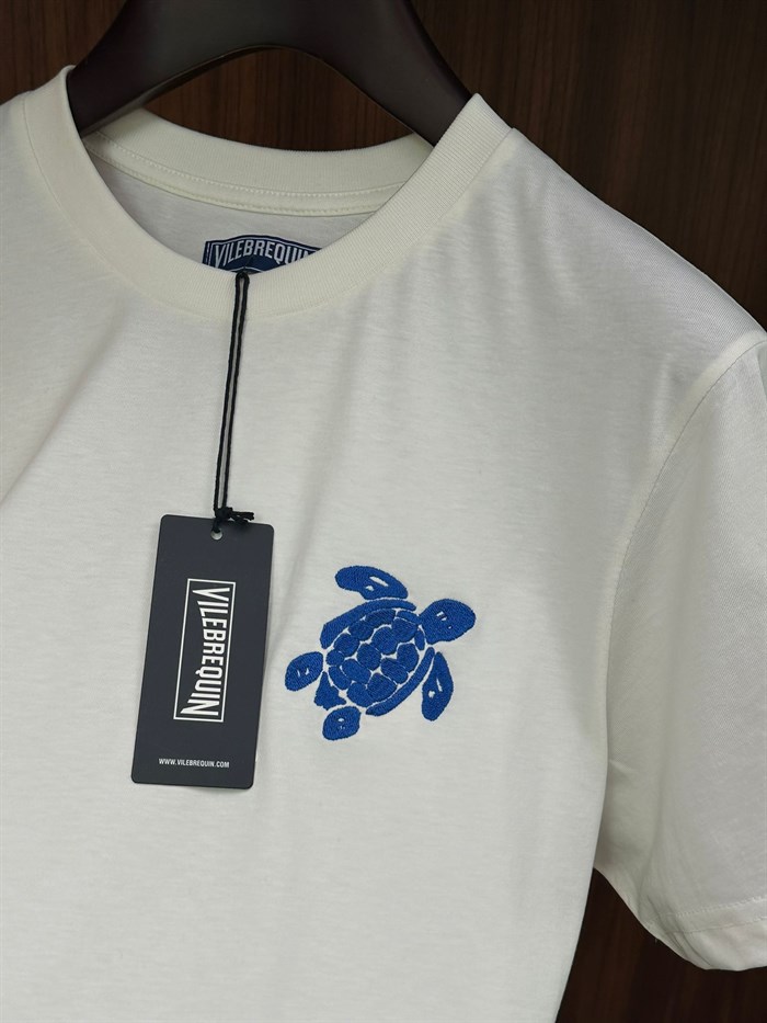 Caretta Nakış Logolu Bisiklet Yaka T-Shirt
