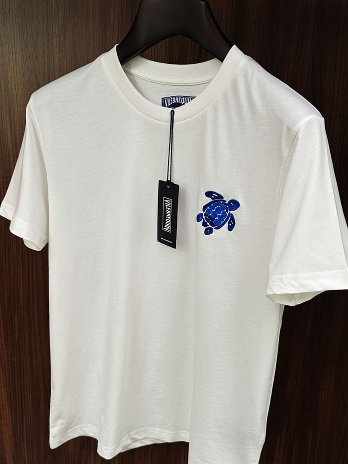 Caretta Nakış Logolu Bisiklet Yaka T-Shirt
