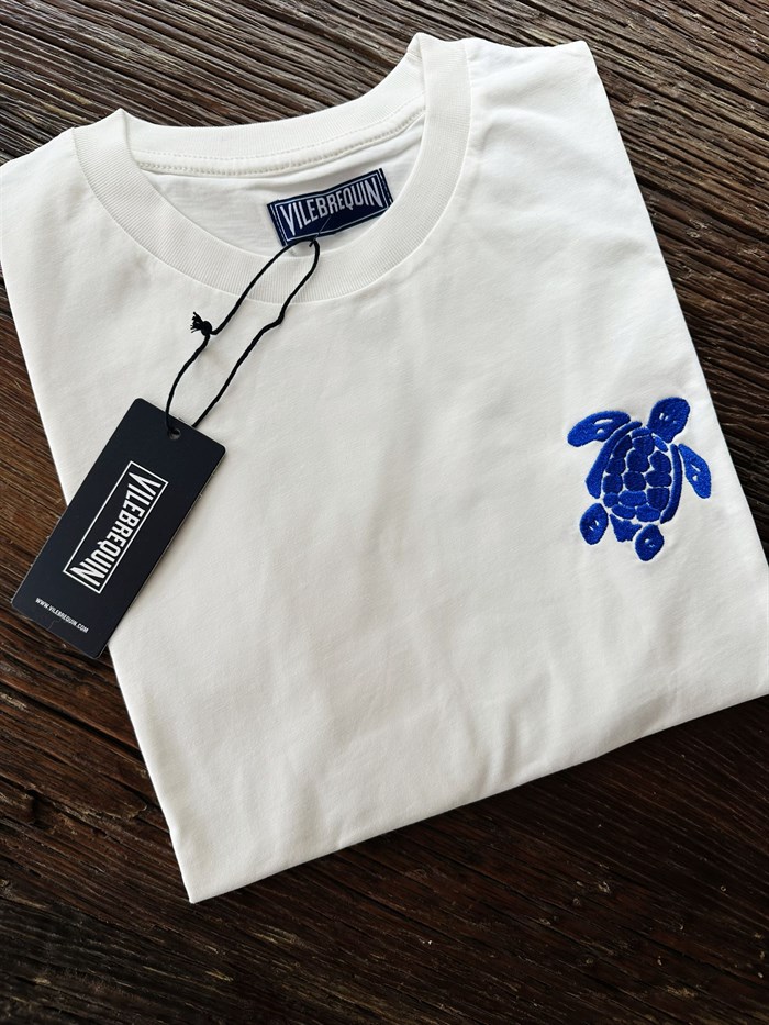 Caretta Nakış Logolu Bisiklet Yaka T-Shirt