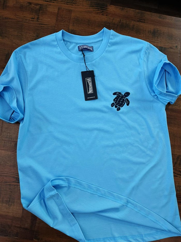 Caretta Nakış Logolu Bisiklet Yaka T-Shirt