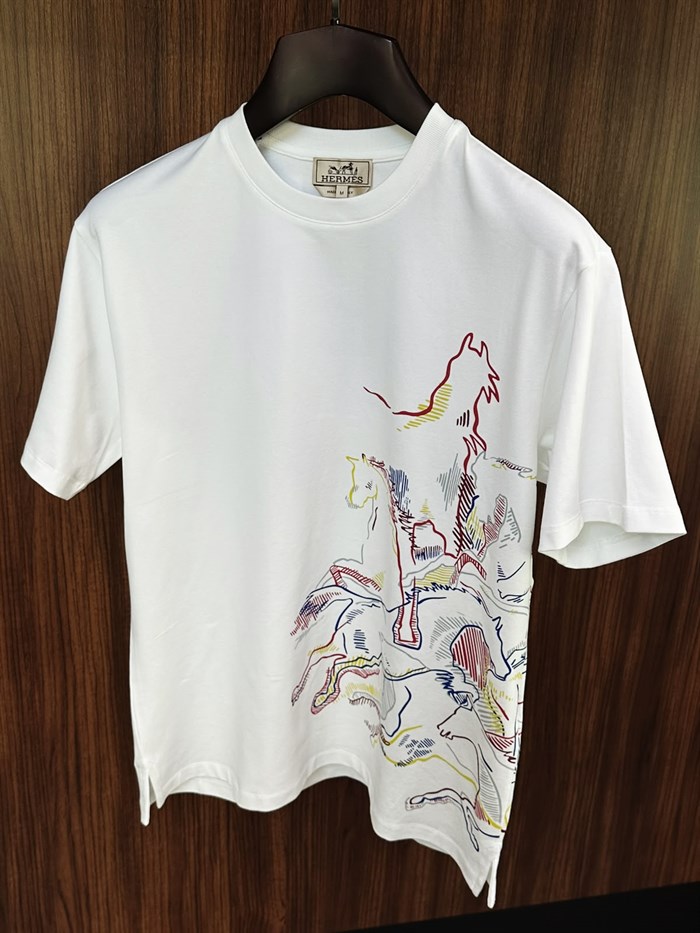 Cavalcade Printed Bisiklet Yaka T-Shirt