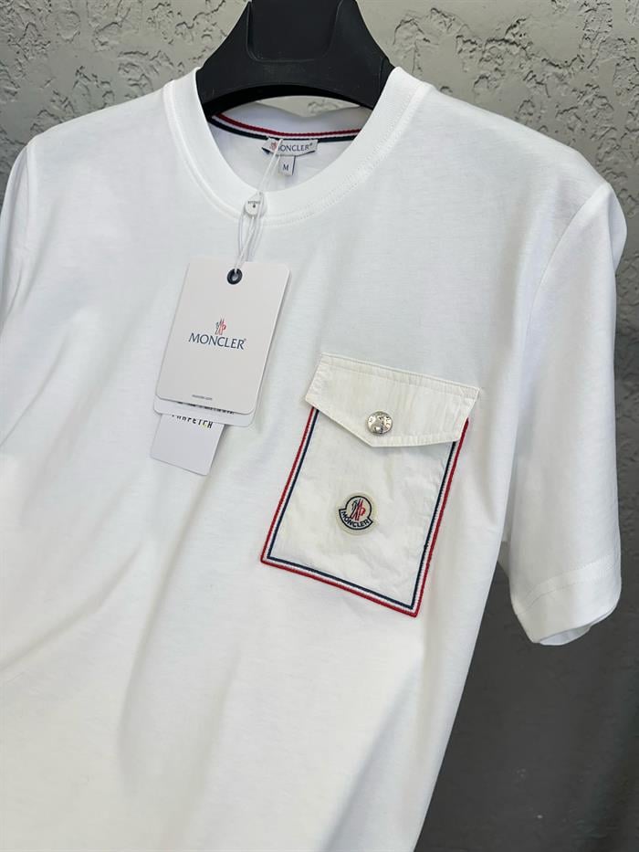 Cep Detaylı Logolu Basic T-Shirt