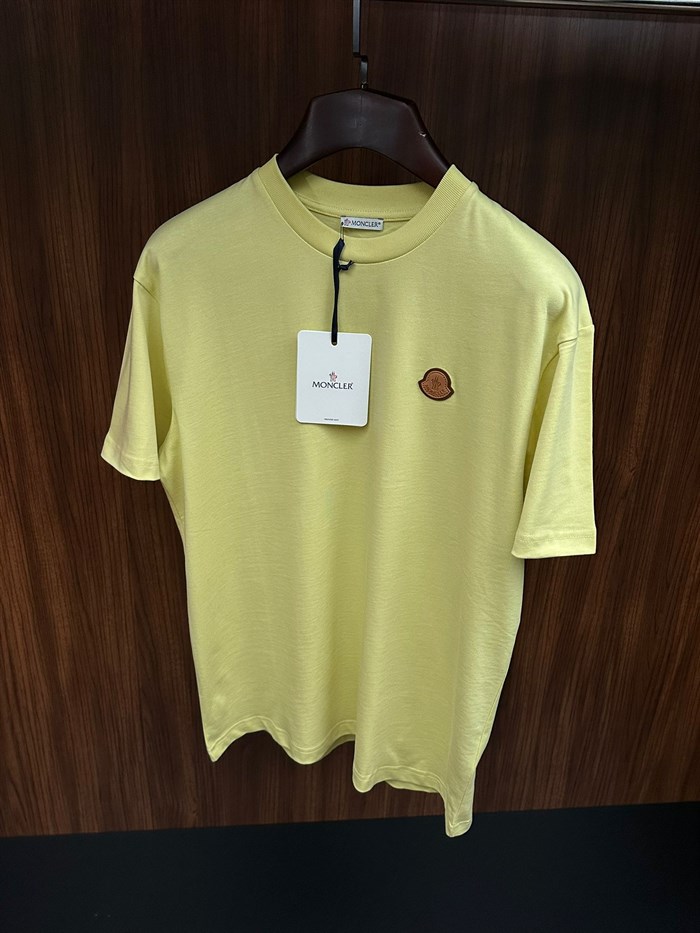 Deri Logolu Bisiklet Yaka T-Shirt